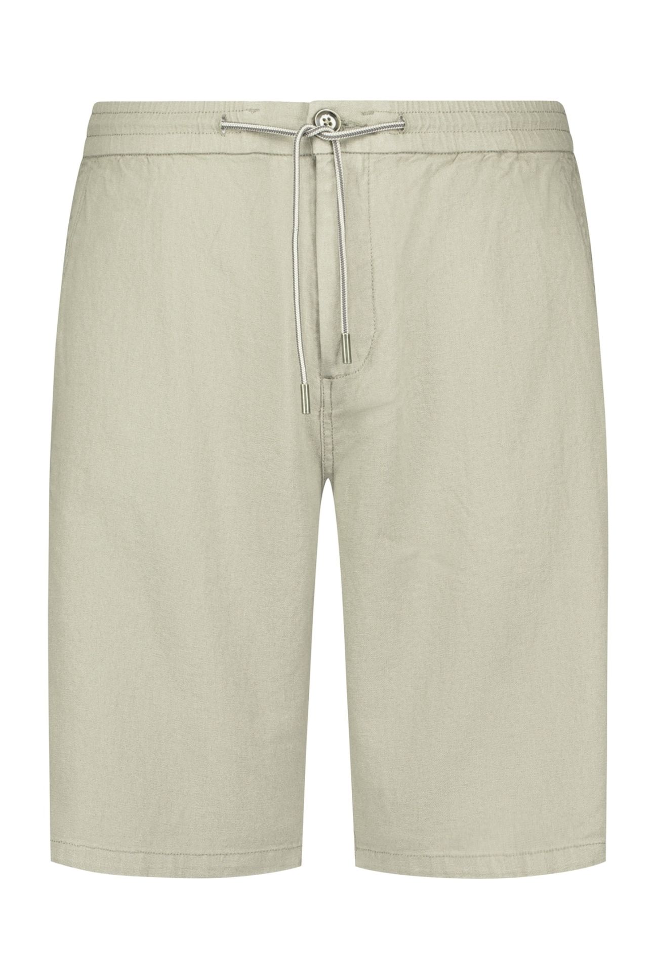 SHORT CHINO WITH LINEN GARMENT DYED TAUPE 1