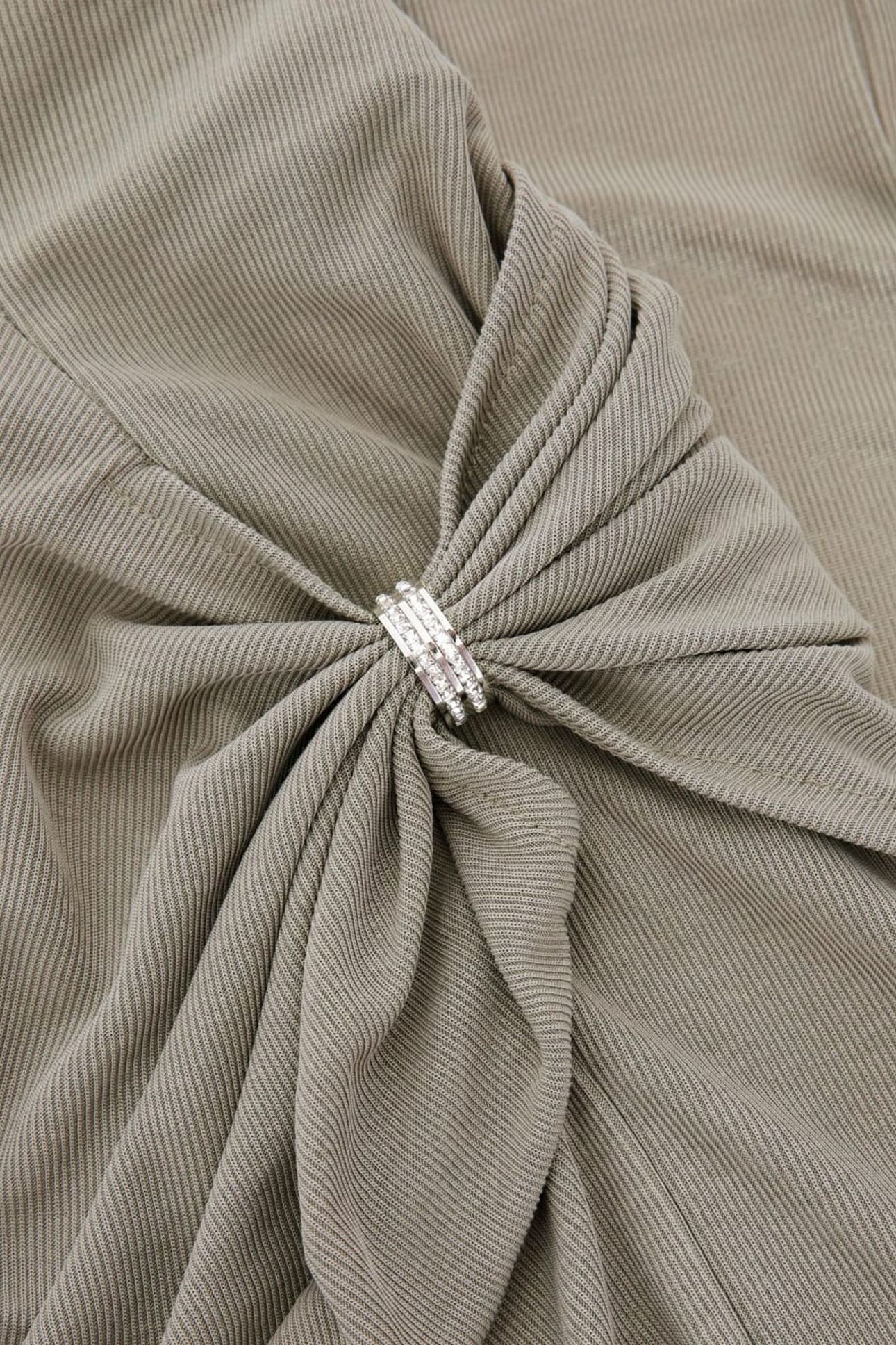 GUESS ECO AIMEE JEWEL DRAP SKI MOSSY GREEN 7