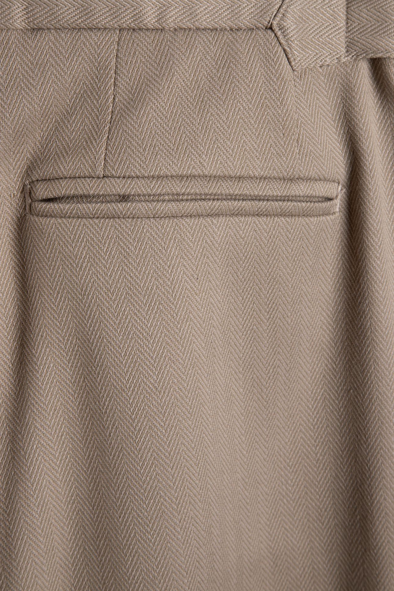 PLEAT FRONT RELAXED TROUSER TAUPE 4