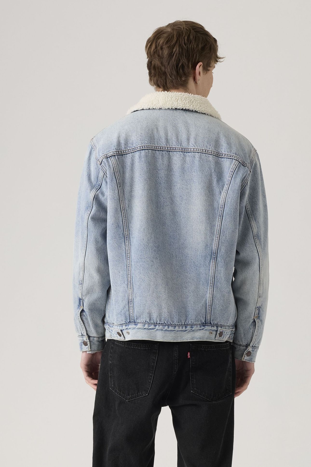 RELAXED FIT SHERPA TRUCKER JACKET 3