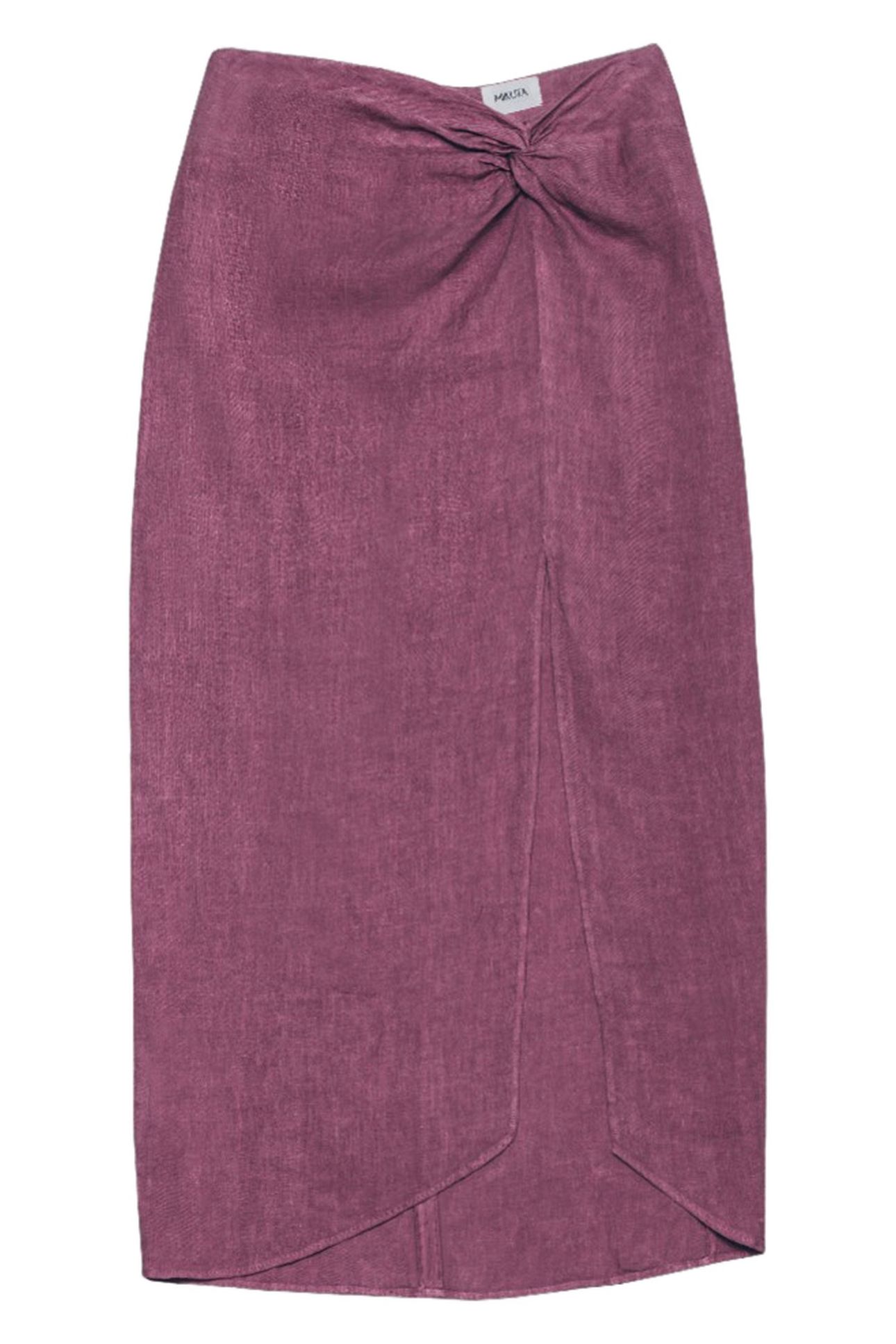 THE PINK LONG LINEN KNOT SKIRT PINK 1
