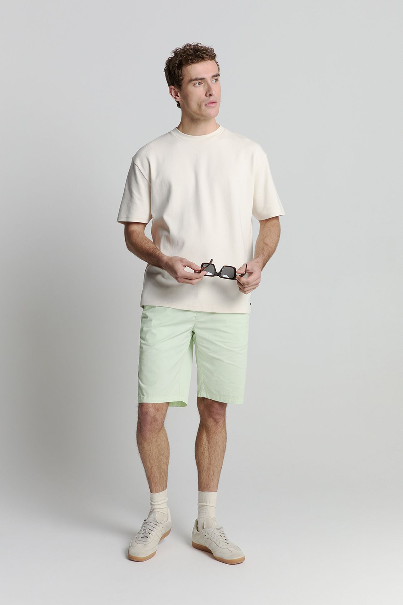 SHORT CHINO GARMENT DYED LIGHT WEIGHT STRETCH MINT 2