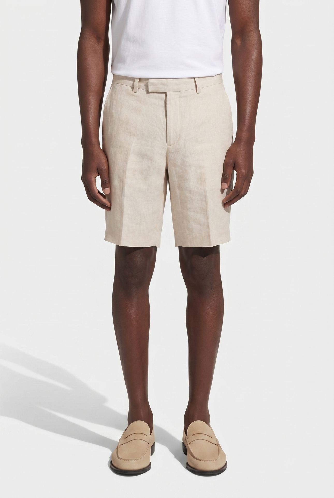 LINEN SHORT STONE 1