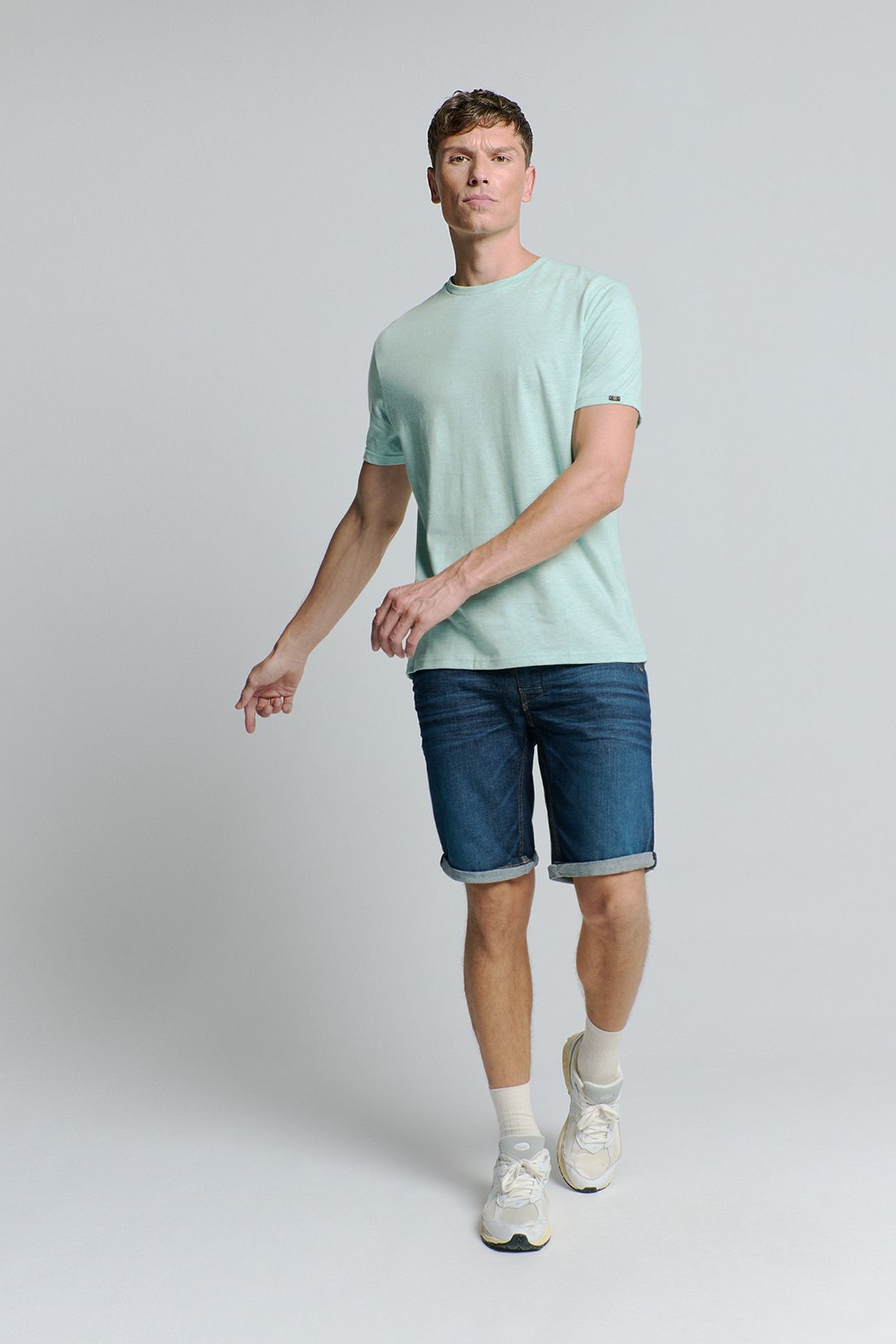 T-SHIRT CREWNECK MELANGE ICE 2