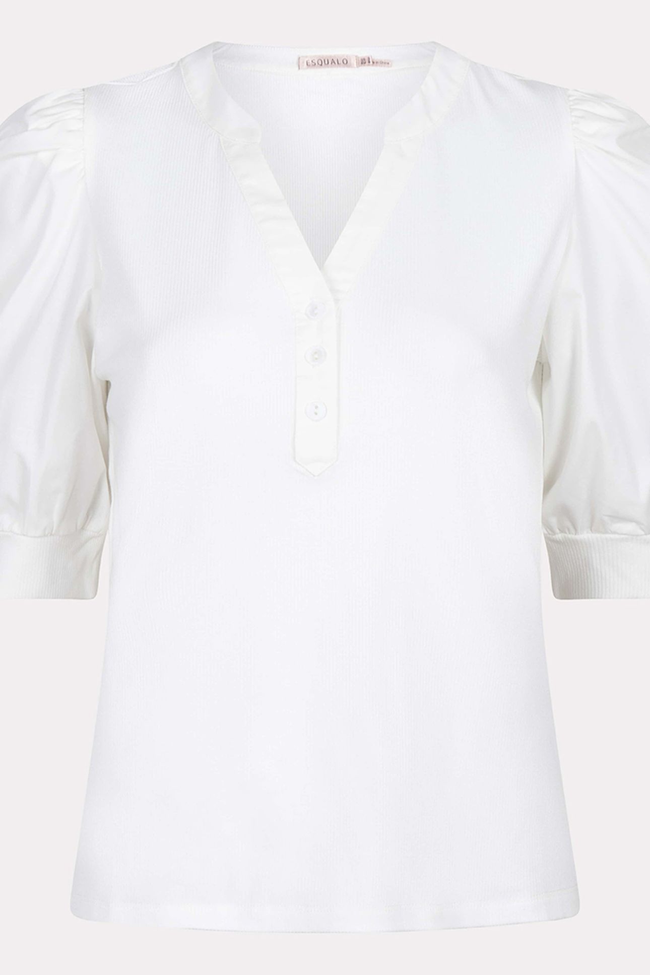 TOP WIDE RIB WOVEN SLEEVE OFF WHITE 6
