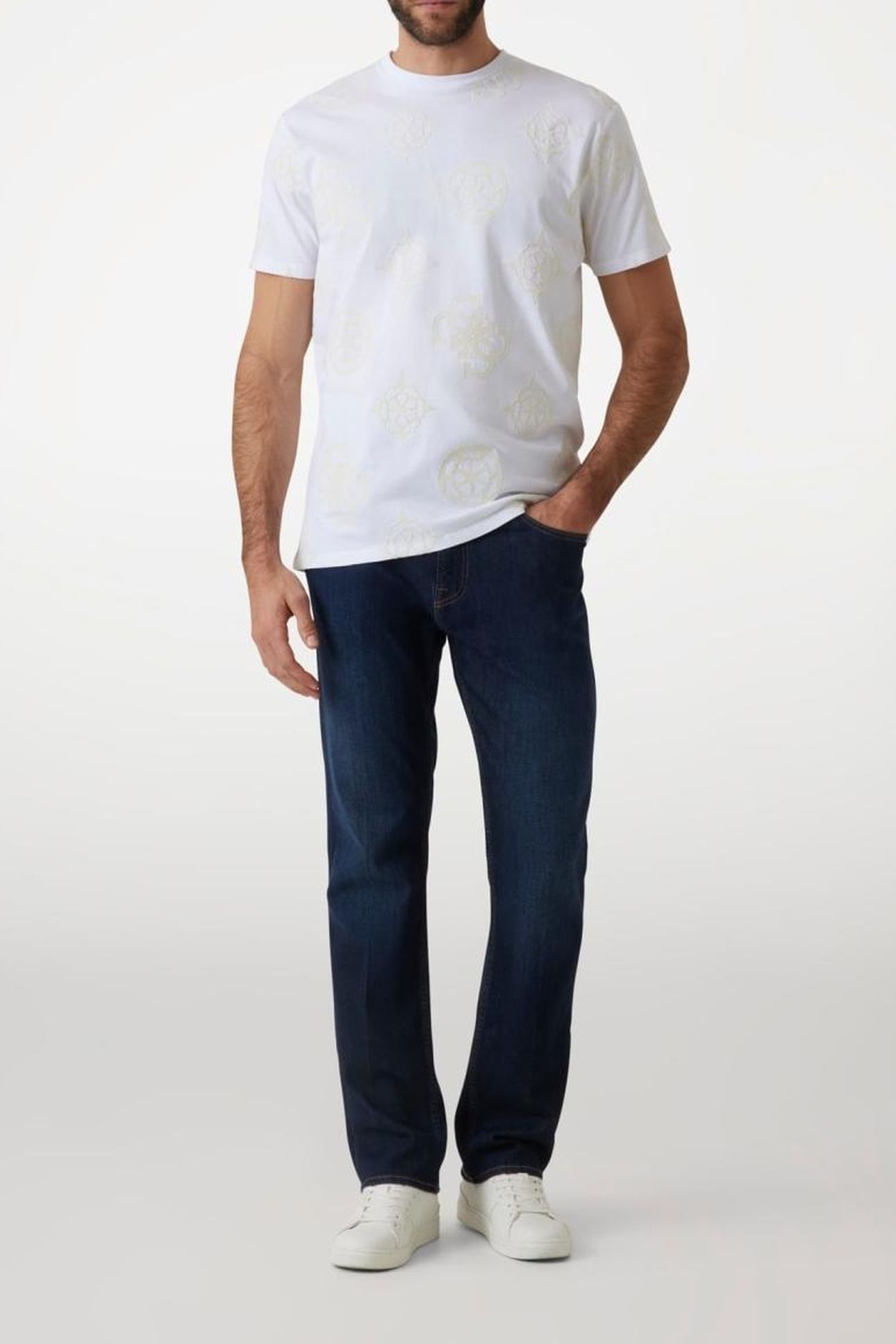 GUESS ECO SS BSC GUESS PEONY P PURE WHITE 7