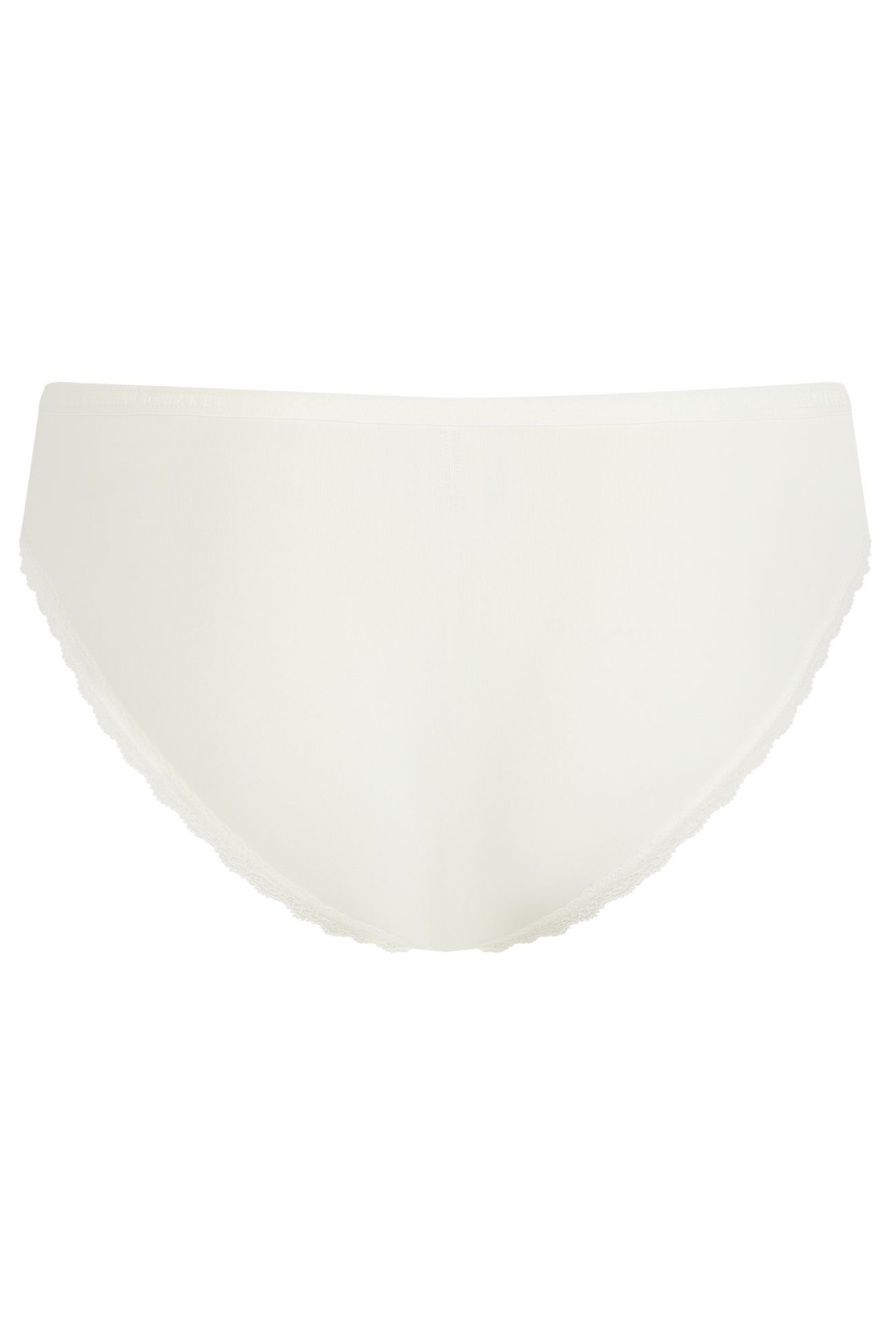 ZARIA 3PK SOLID BRIEF WITH LACE TRIM EGRET/BLUE/ALMOND 6