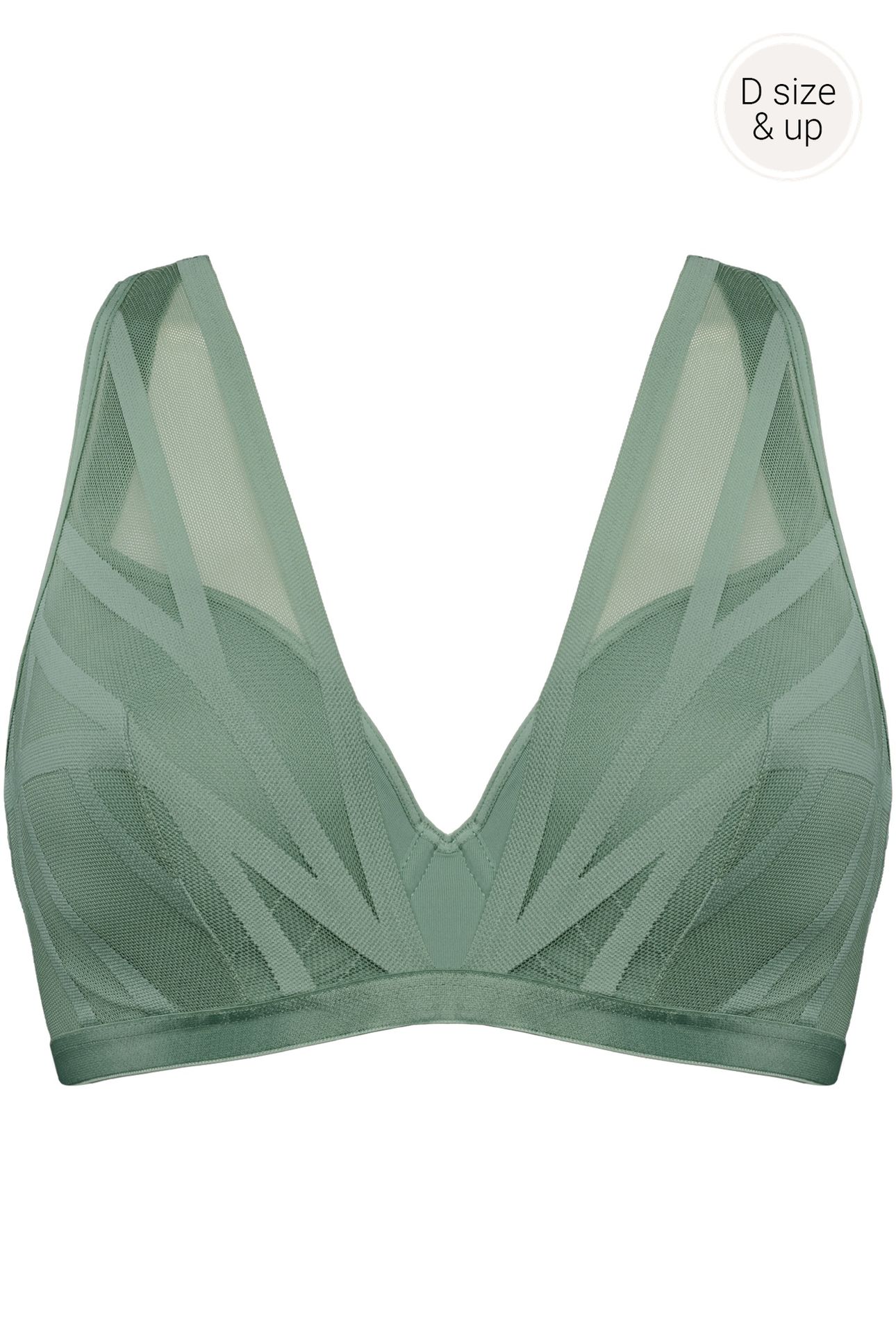 THE ILLUSIONIST BRAPLUNGEWIRED PADDED GREEN 2
