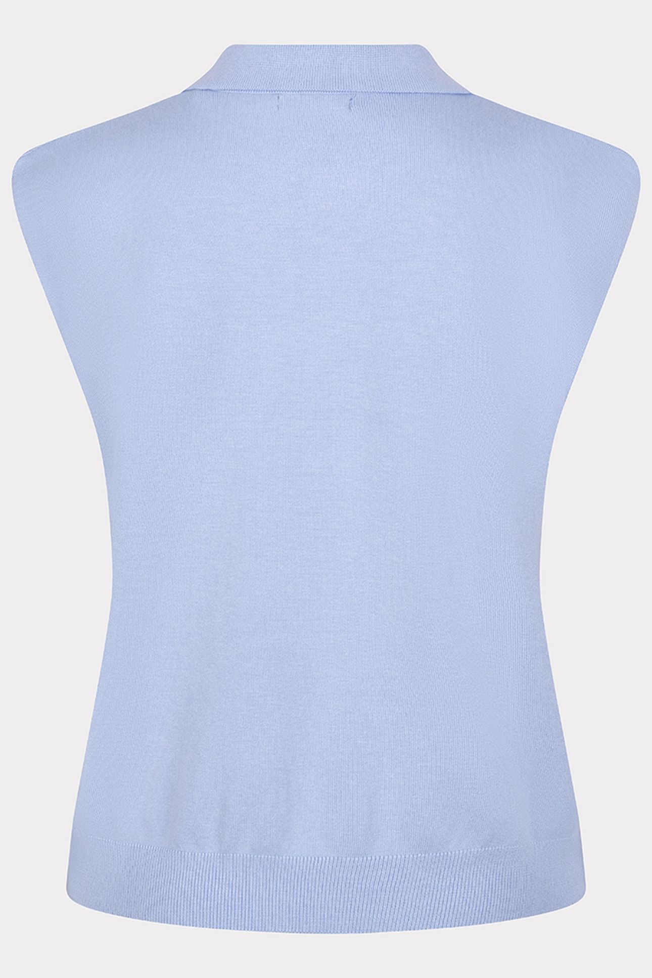 TOP POLO SLV/LSS BASIC KNIT SKY BLUE 6