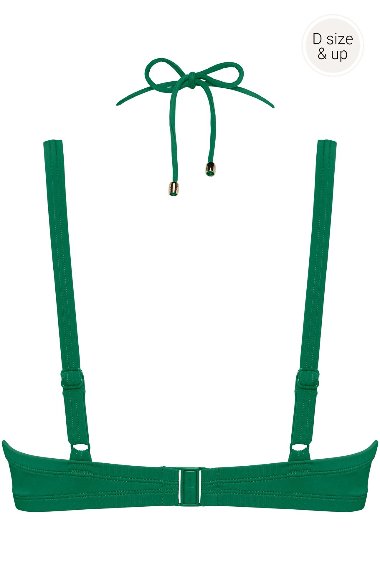 JET SET BIKINI TOPPLUNGE BALCONYWIRED PADDED GREEN 3