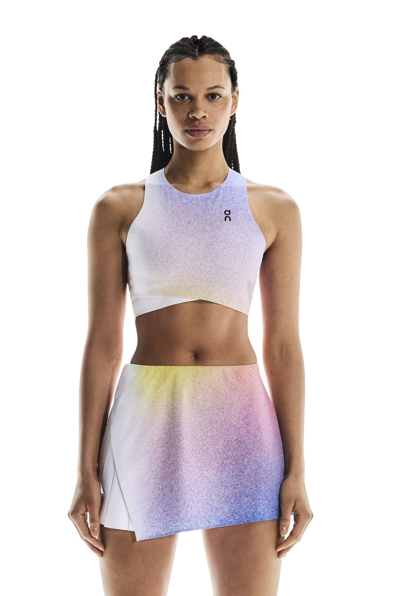 COURT CROP TOP 1 W WHITE | INDIGO 2