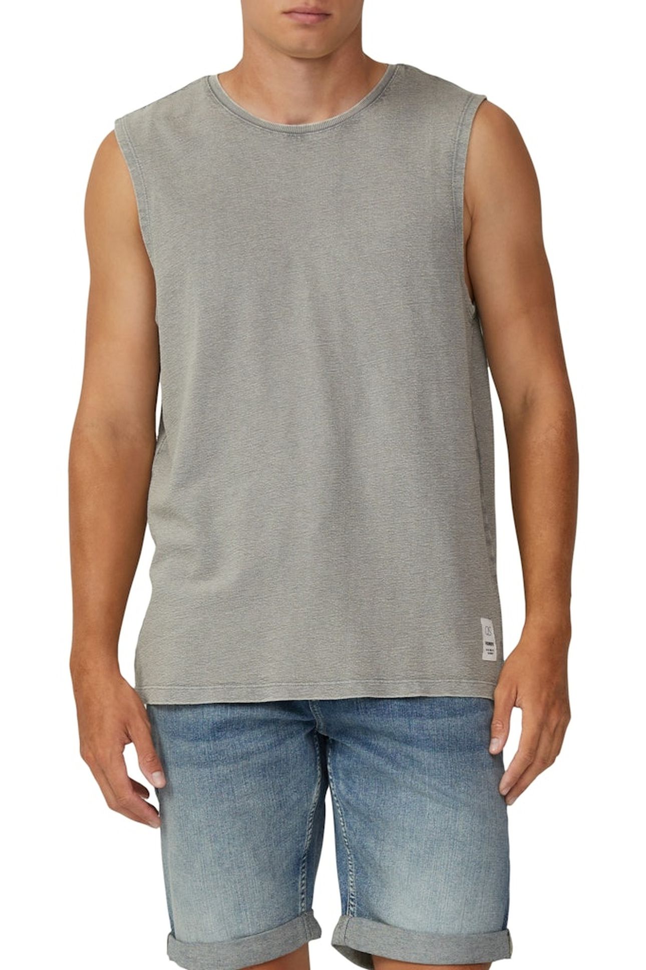 QS T-SHIRTS LIGHT GREY 1