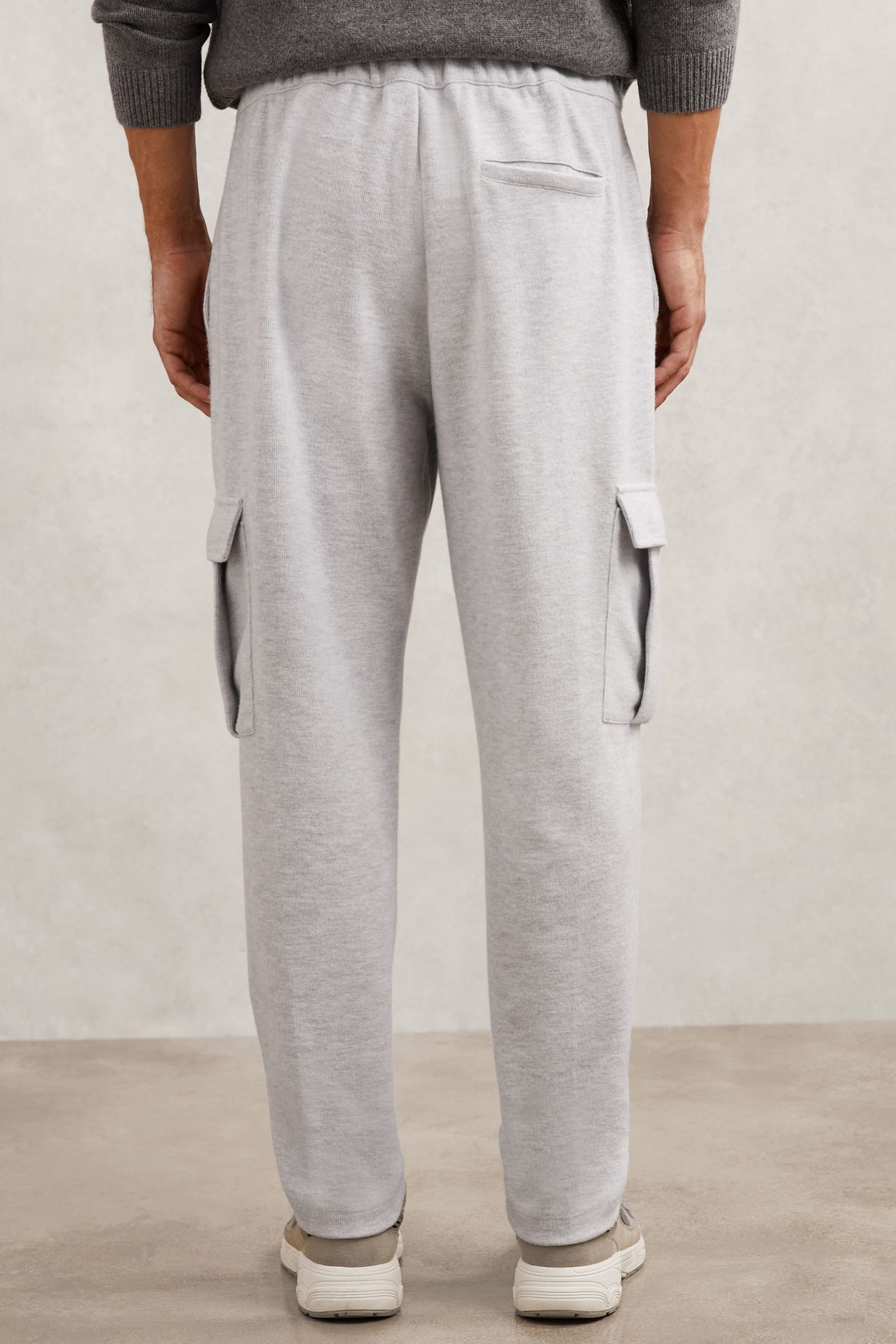 JERSEY CARGO TROUSER GREY MARL 3