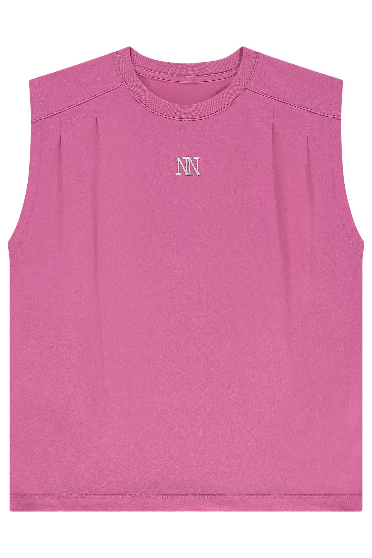 PLEAT T-SHIRT SUPER PINK 1
