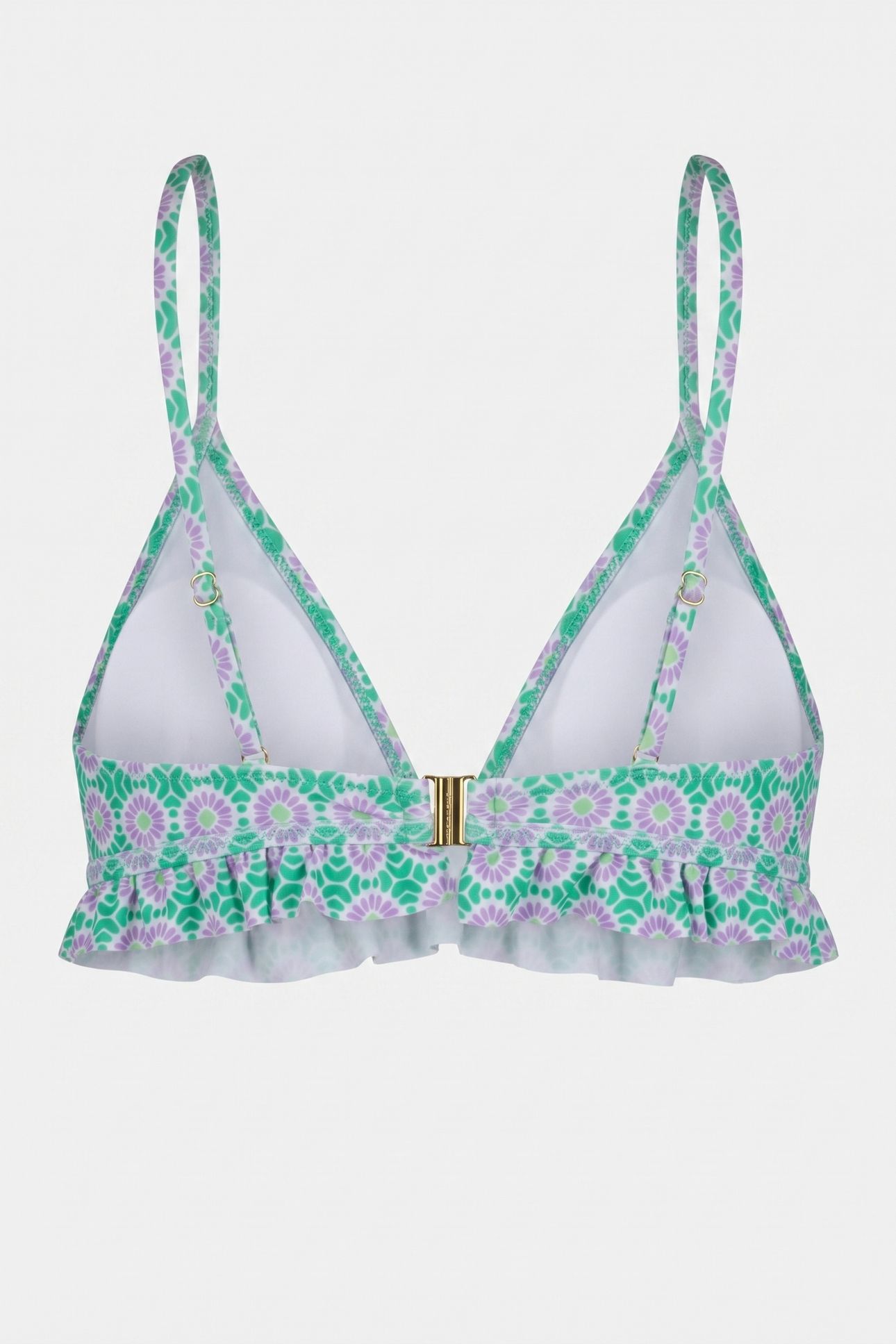 ROMY RUFFLE BIKINI TOP PORTO TILE FRESH GREEN 3