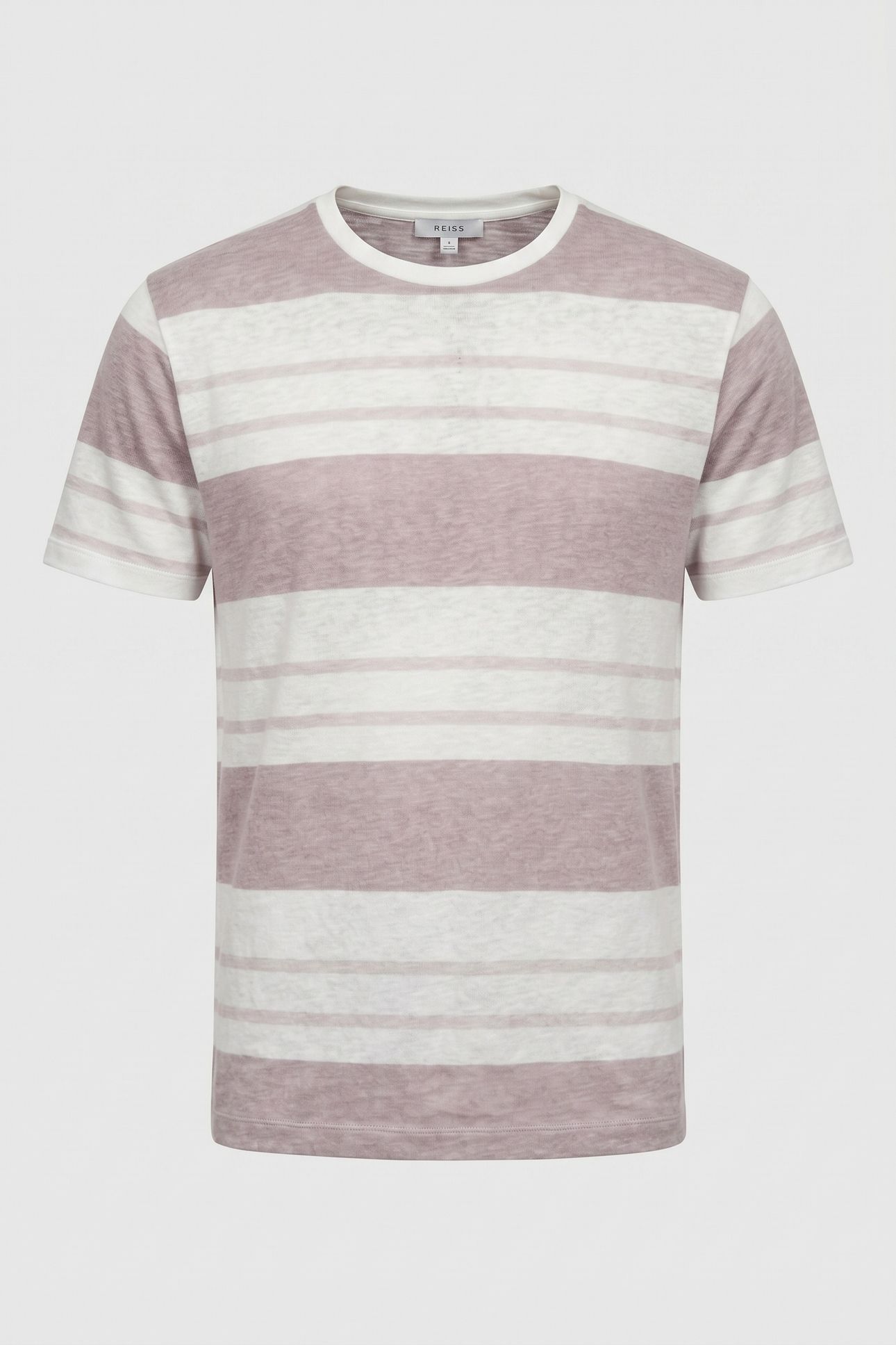 LINEN STRIPE TEE NEUTRAL/WHITE 3