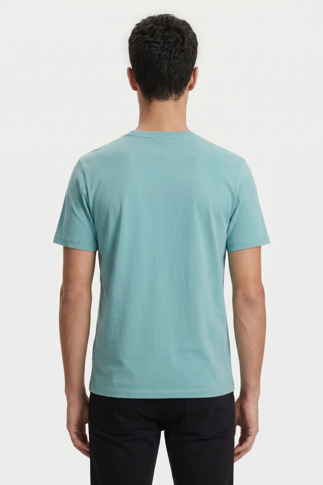 CREW NECK JERSEY AQUA 2
