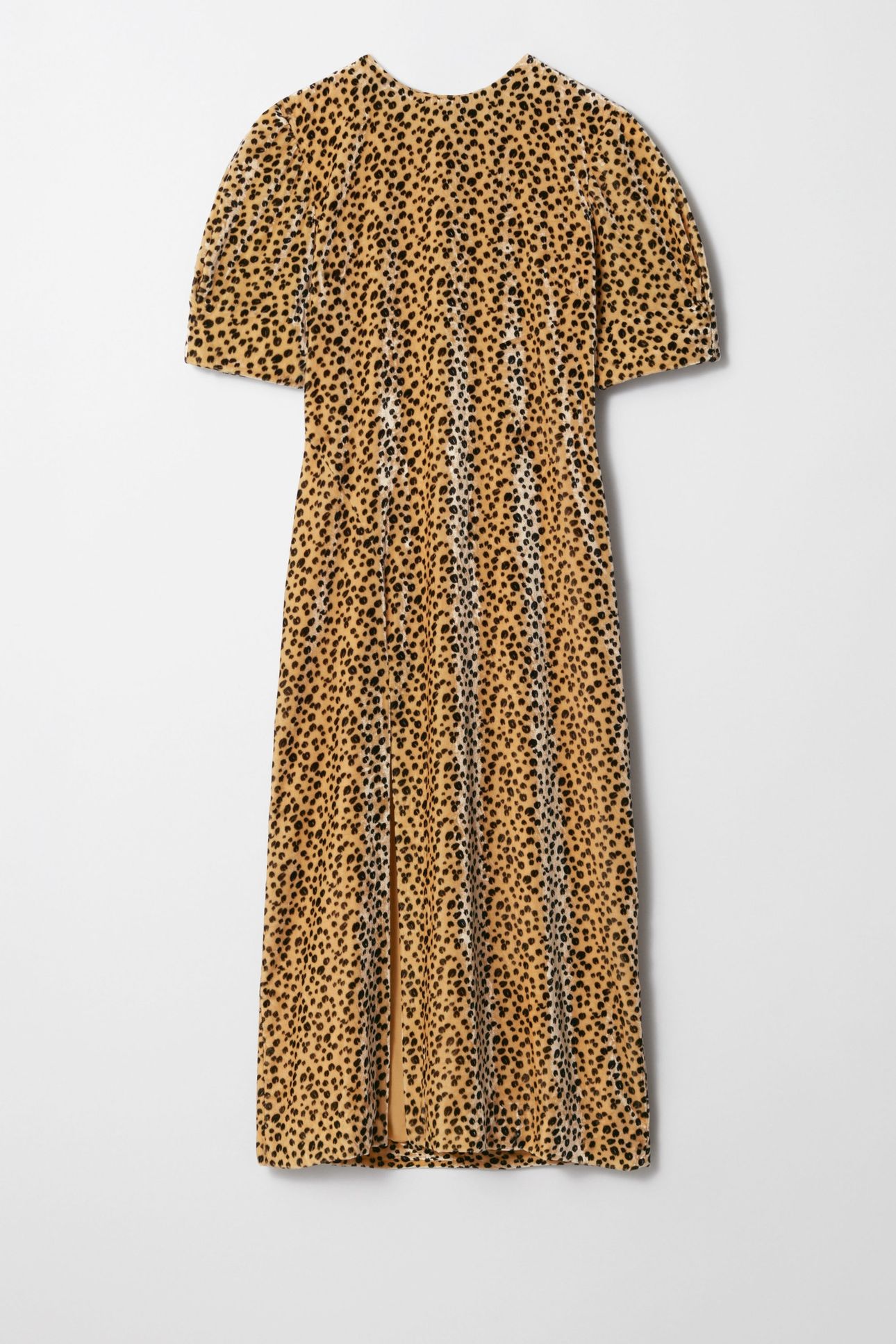 ACELIA VELVET DRESS PARTY YELLOW 3