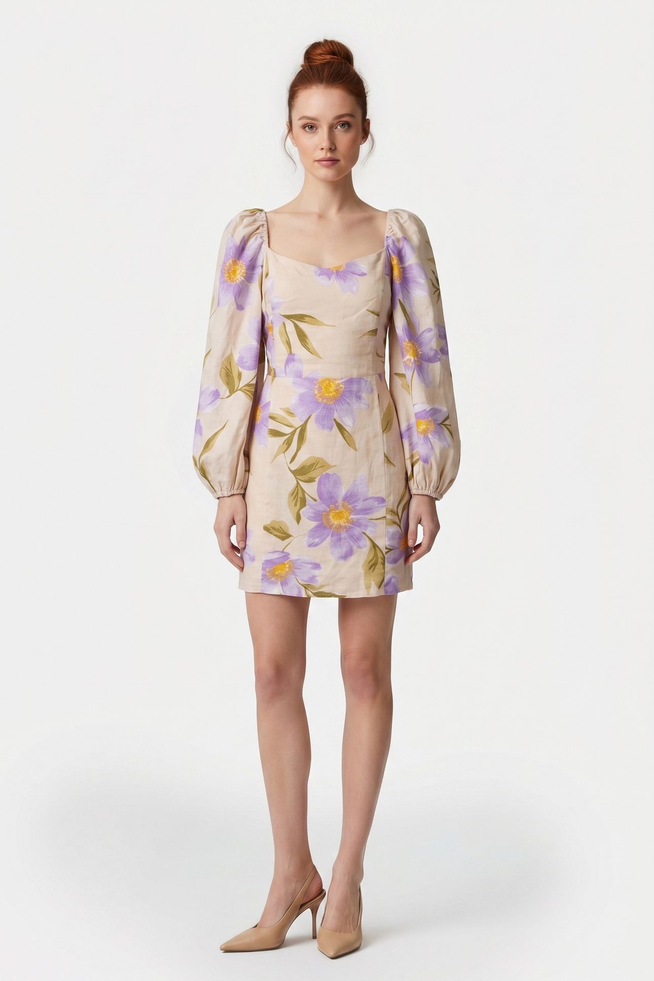 HAZEL DRESS BEIGE 1