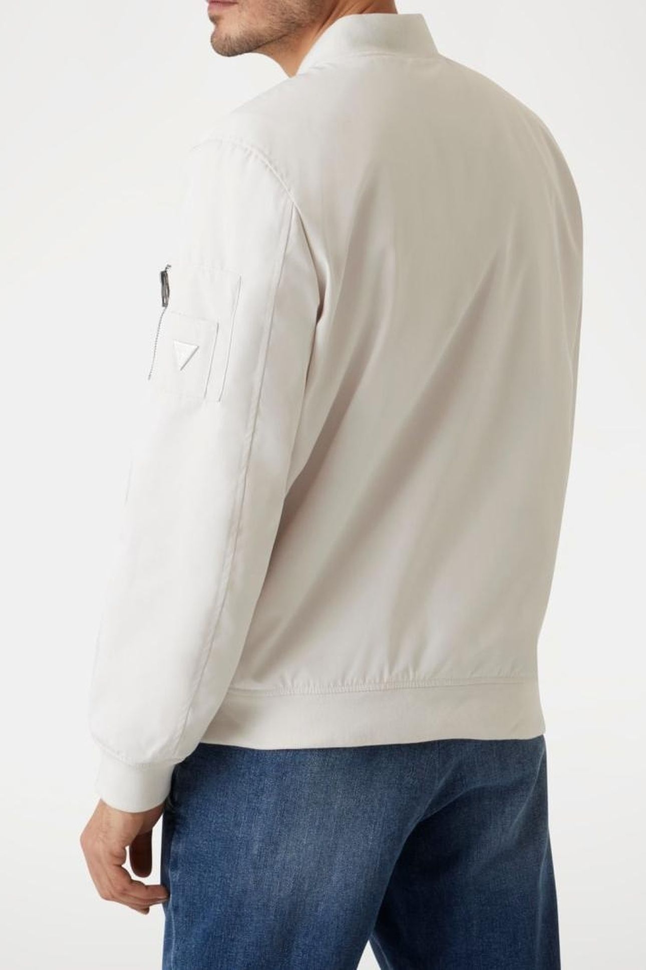 GUESS ECO SATIN BOMBER MUTED STONE 4