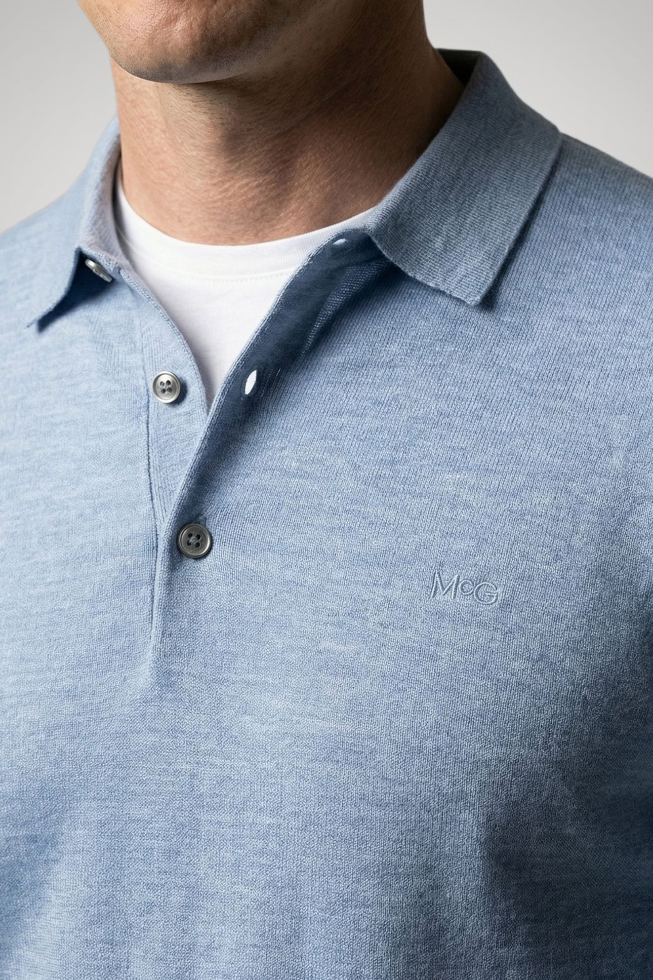 FINE MERINO POLO LIGHT BLUE 4