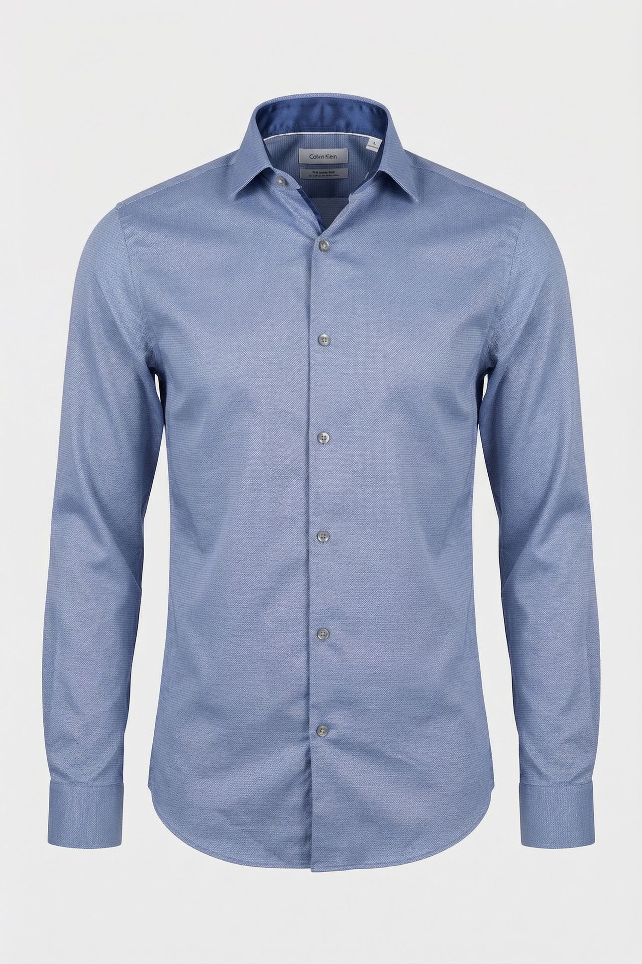 SLIM ESSENTIAL POPLIN DRESS SHIRT NAVY 3