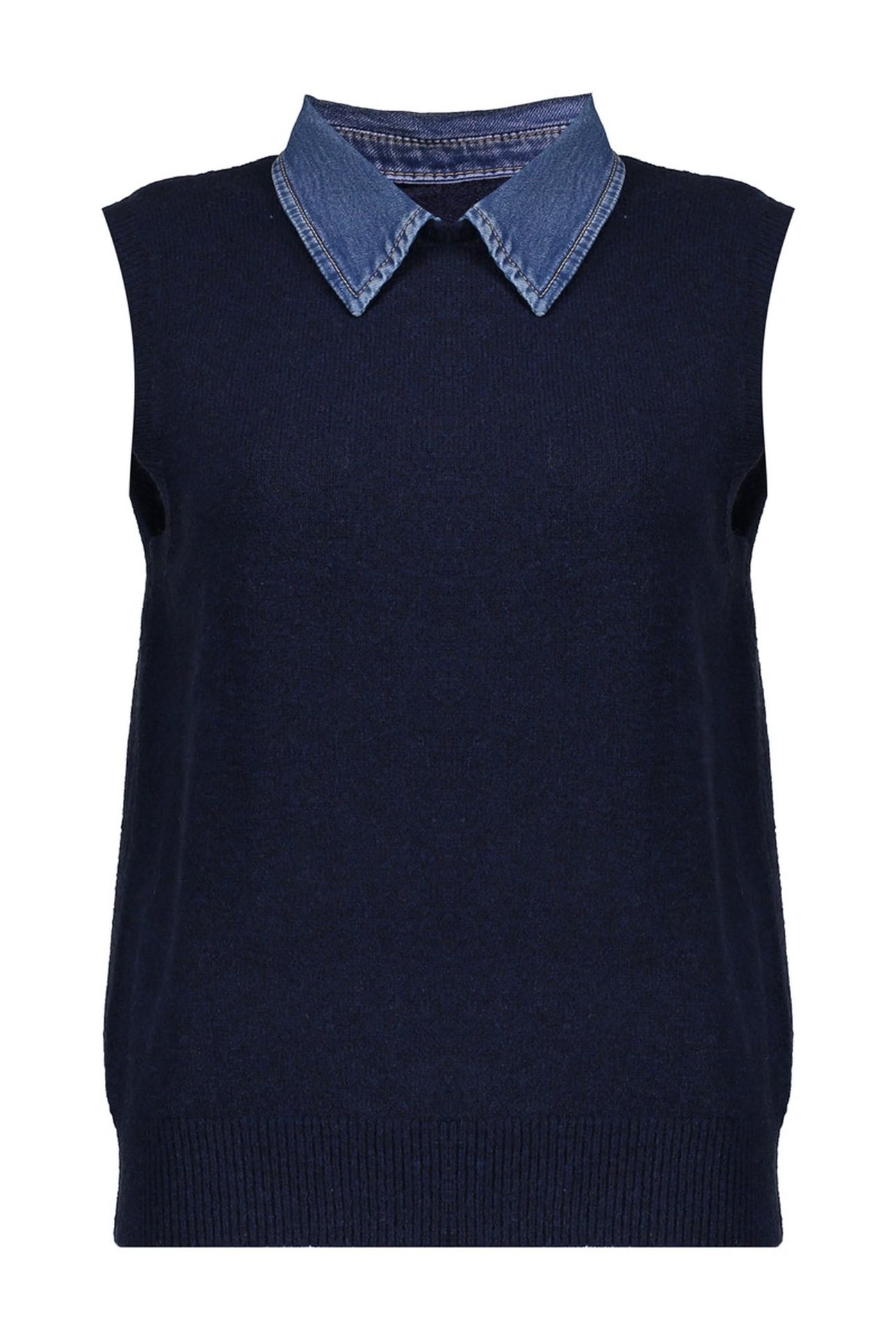 SPENCER NAVY + DENIM COLLAR 1