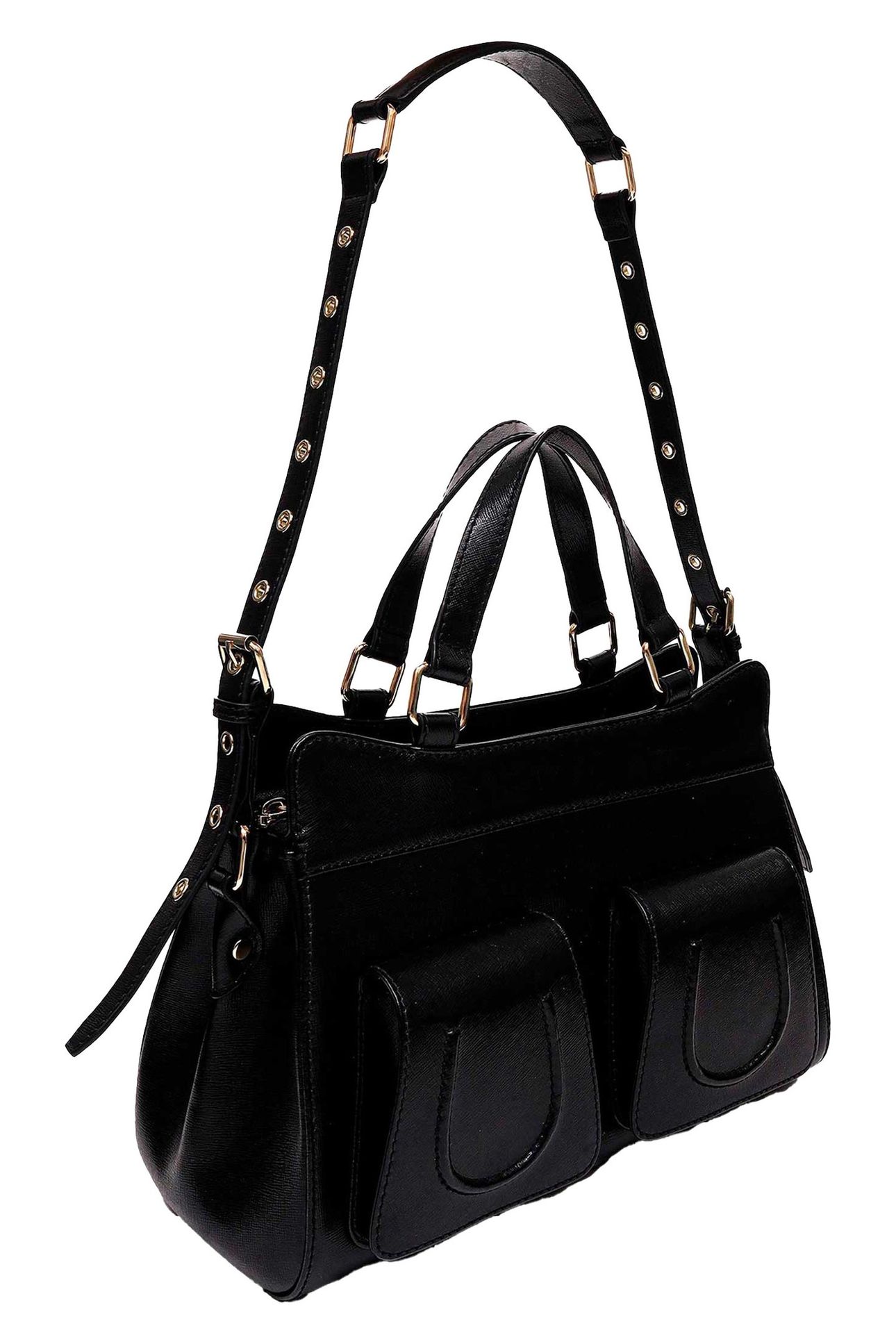 SMALL CHER FLORENCE BLACK W. GOLD 3