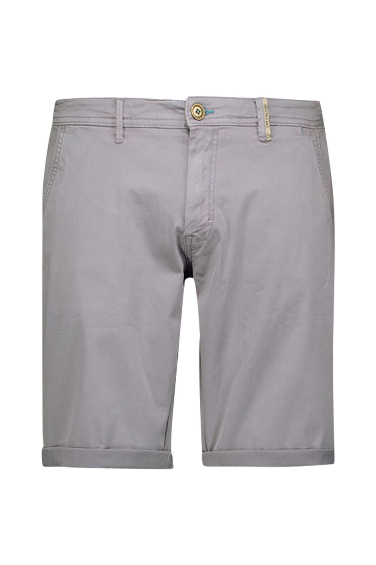SHORT CHINO GARMENT DYED TWILL STRETCH WASHED BLUE 4