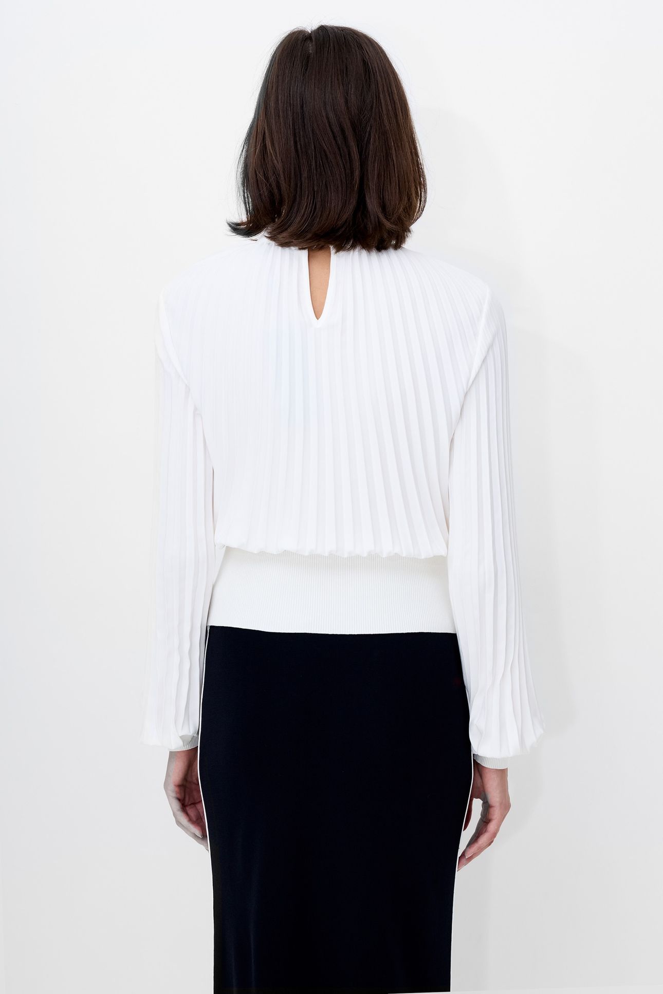 LEVY BALLOON SLEEVE TOP WINTER WHITE 3