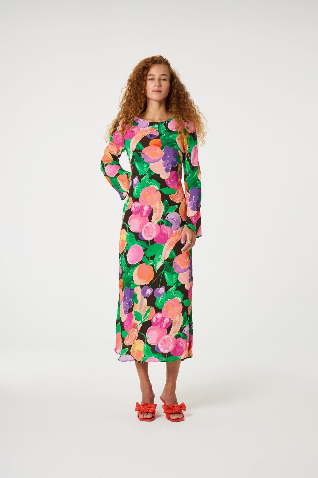 EMILE DRESS RAZZY PINK/GREEN APP 1