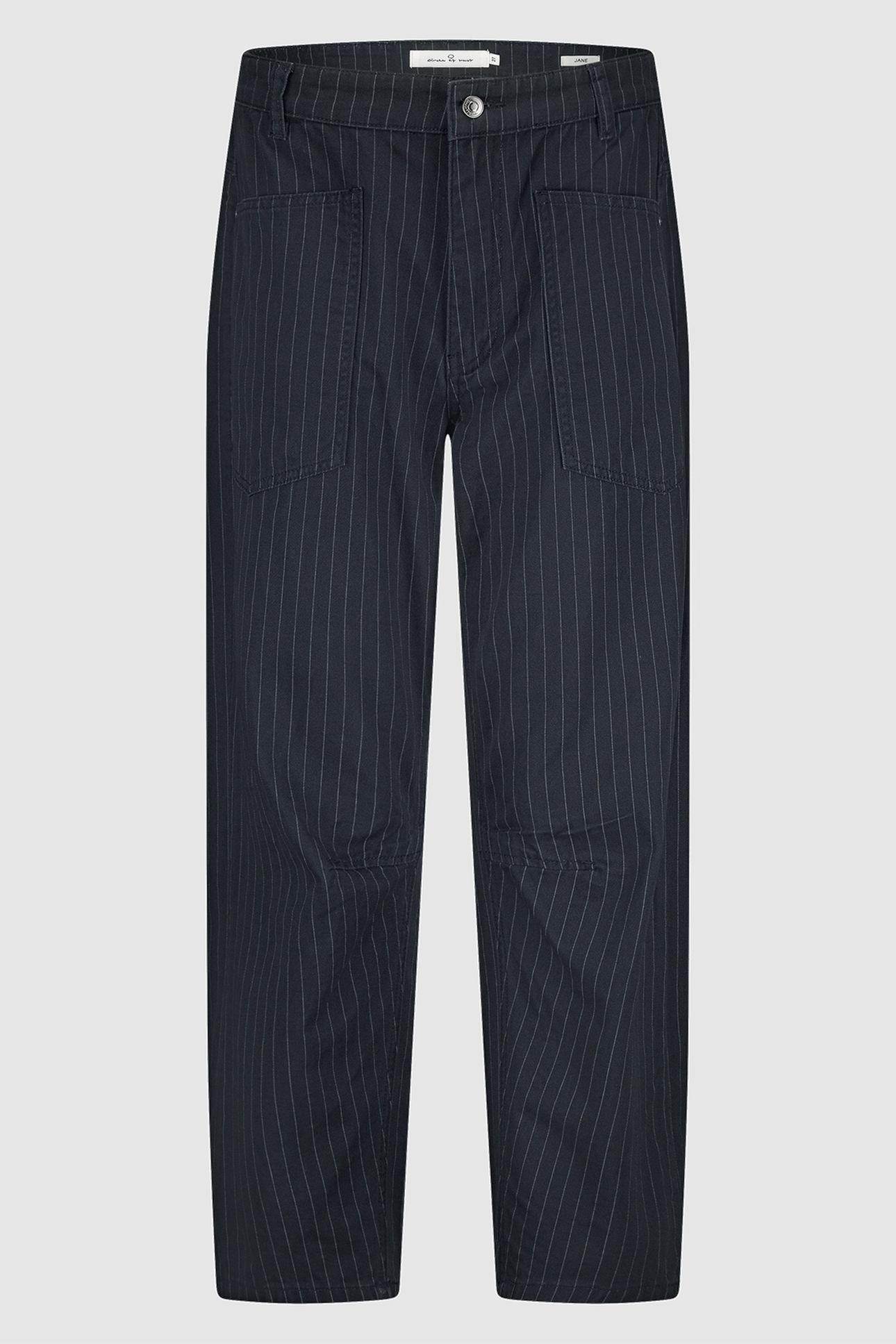 JANE DENIM WASHED BLACK STRIPE 1