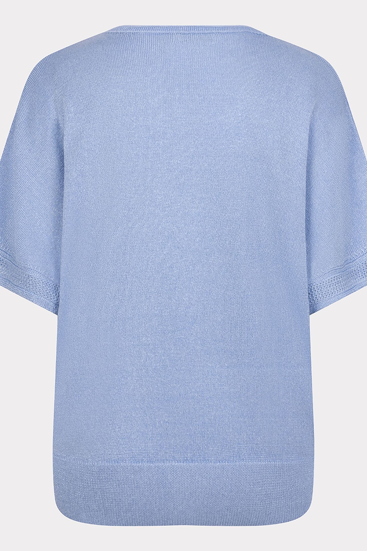 SWEATER BATWING POINTELLE LUREX SKY BLUE 5