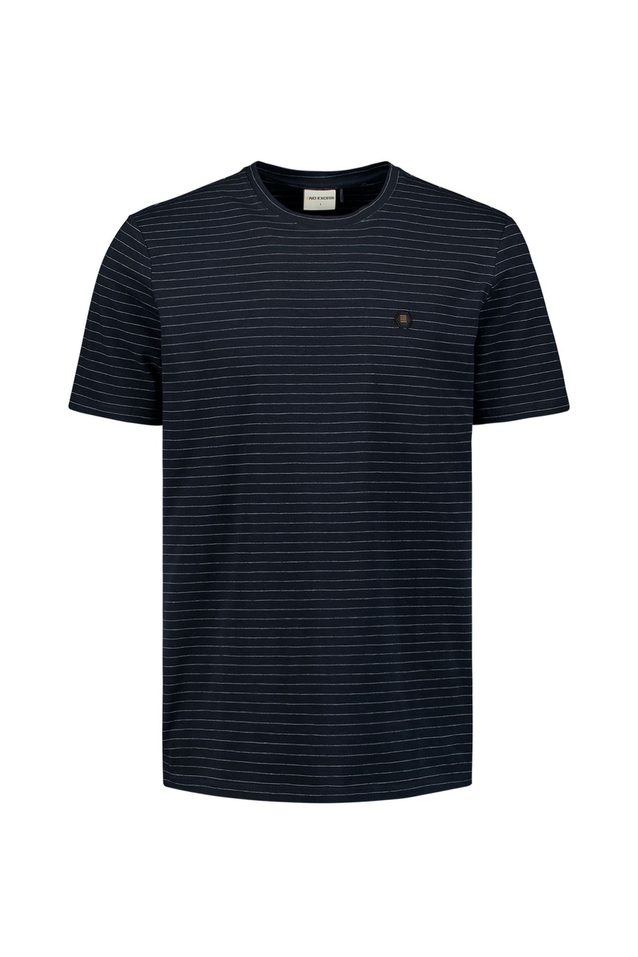 T-SHIRT CREWNECK SMALL PIN STRIPE DEEP BLUE 5
