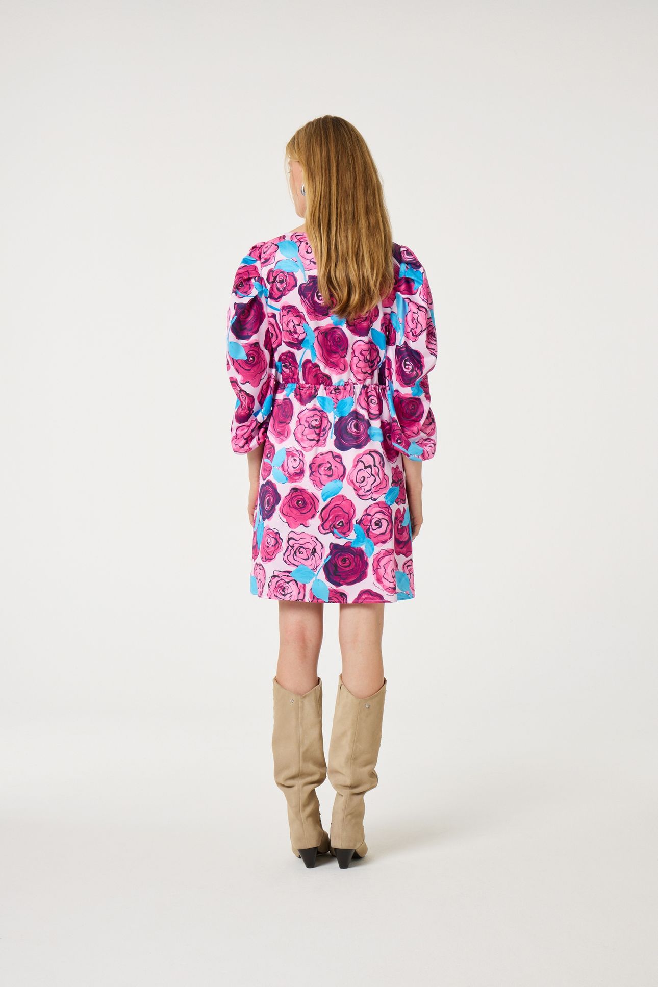 SARINA DRESS PINK DARLING/AZURE B 3