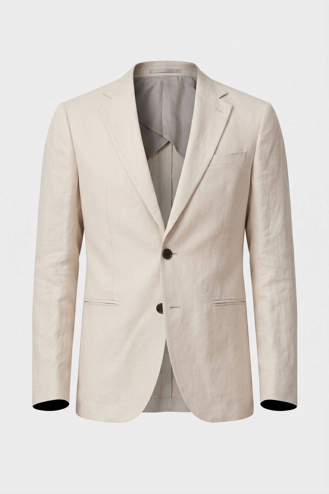 FORMAL LINEN JACKET STONE 3