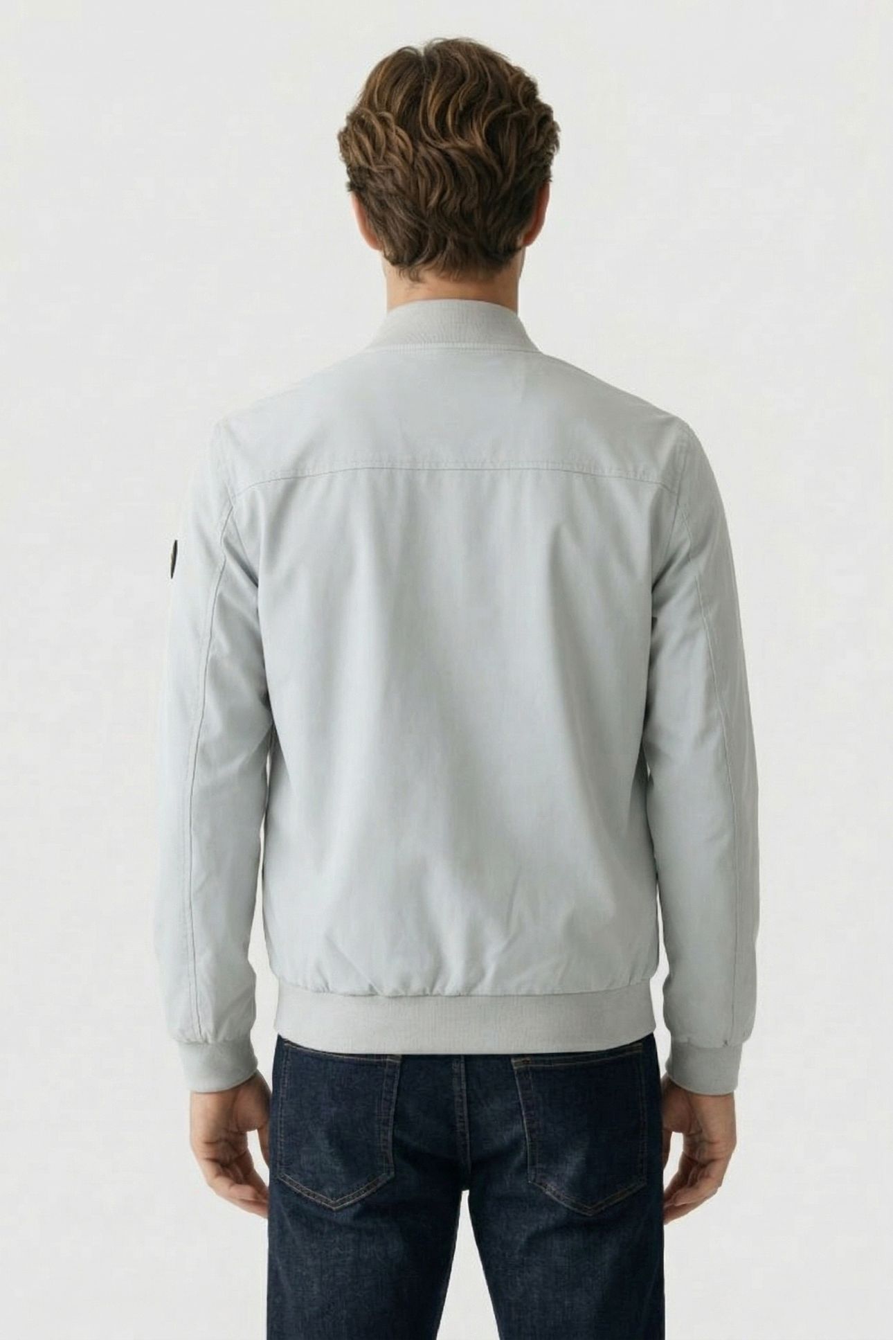 JACKET SHORT FIT BOMBER CLEAN SOFT DUSTY GREEN 2