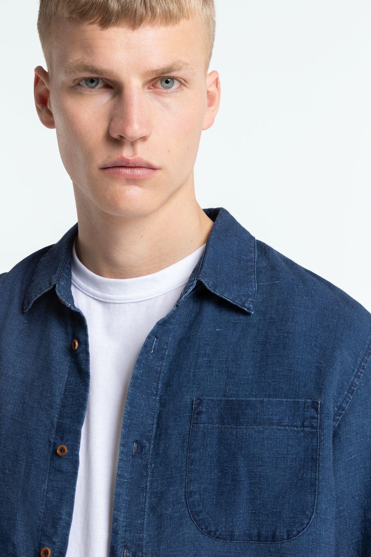 ENDA POCKET INDIGO LINEN 4
