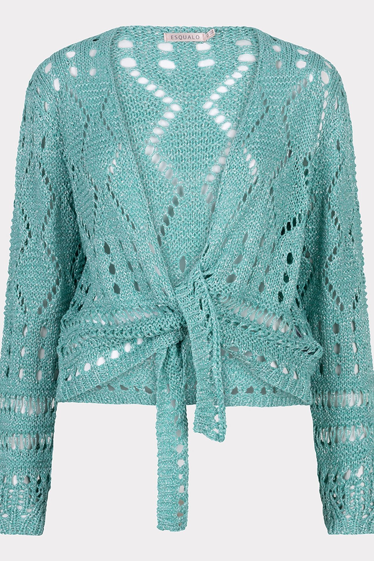 BOLERO FANCY OPEN KNIT LUREX LAGOON 3