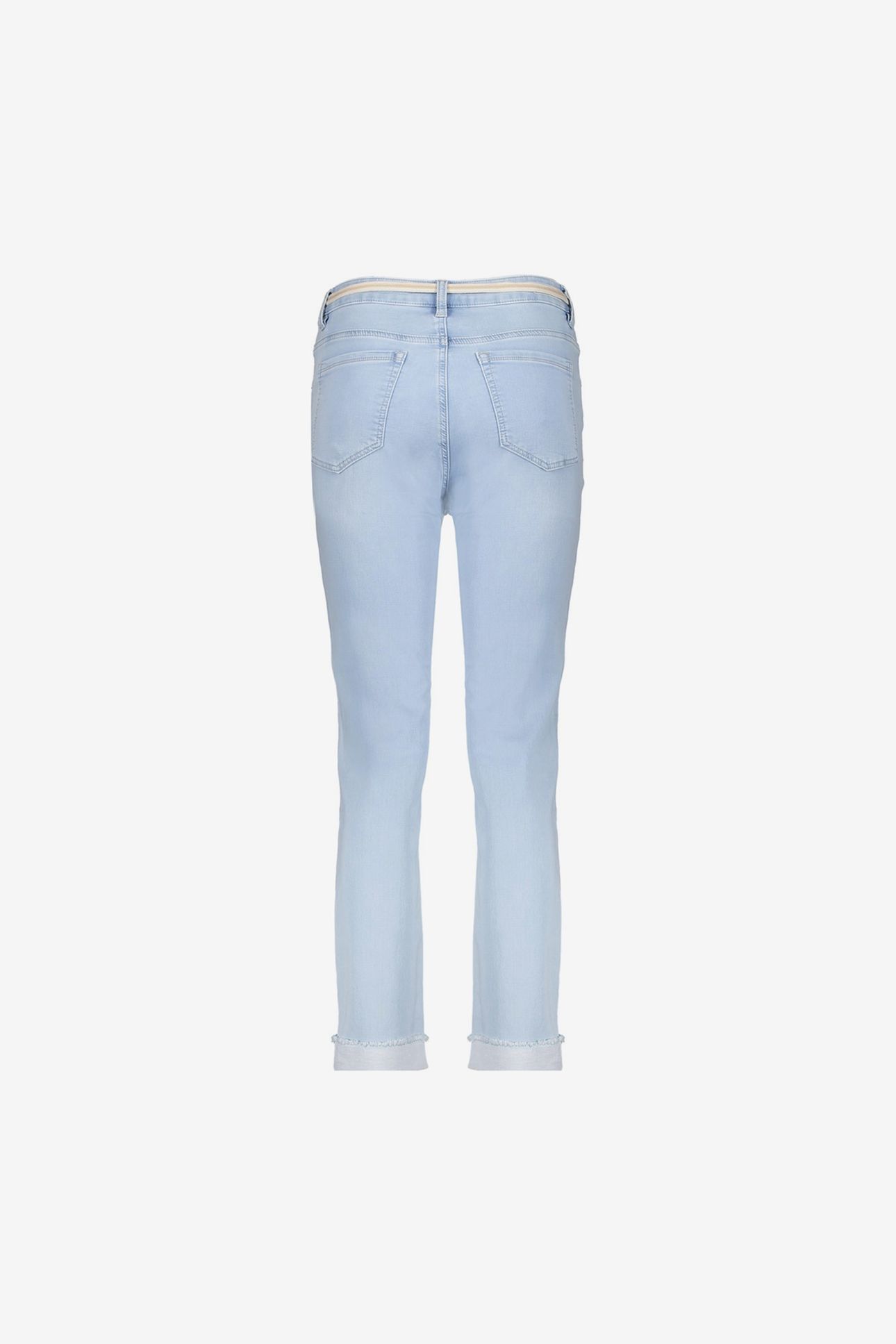 JEANS + TURN-UP BLEACHED DENIM 2