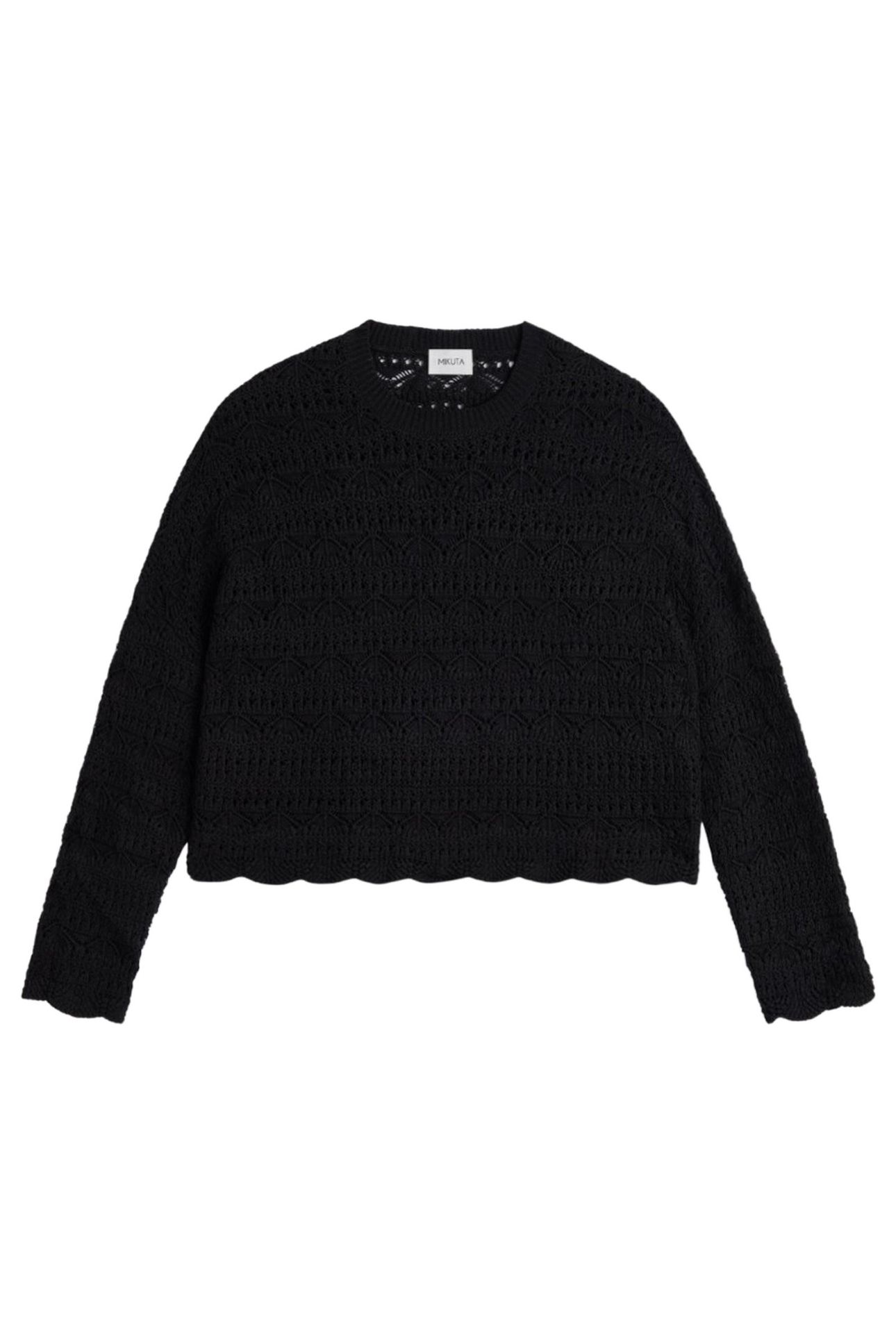 THE BLACK CROCHET SWEATER BLACK 3