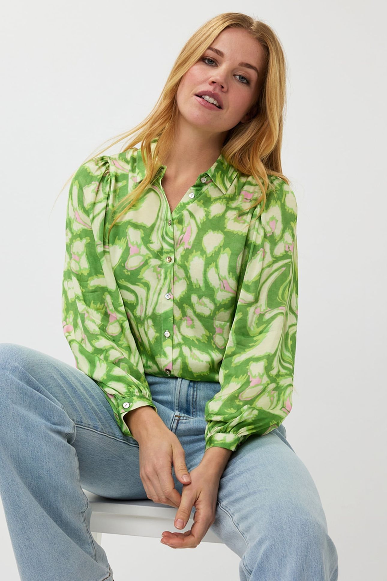 BLOUSE BASIC FLORAL TREASURE PRINT 4