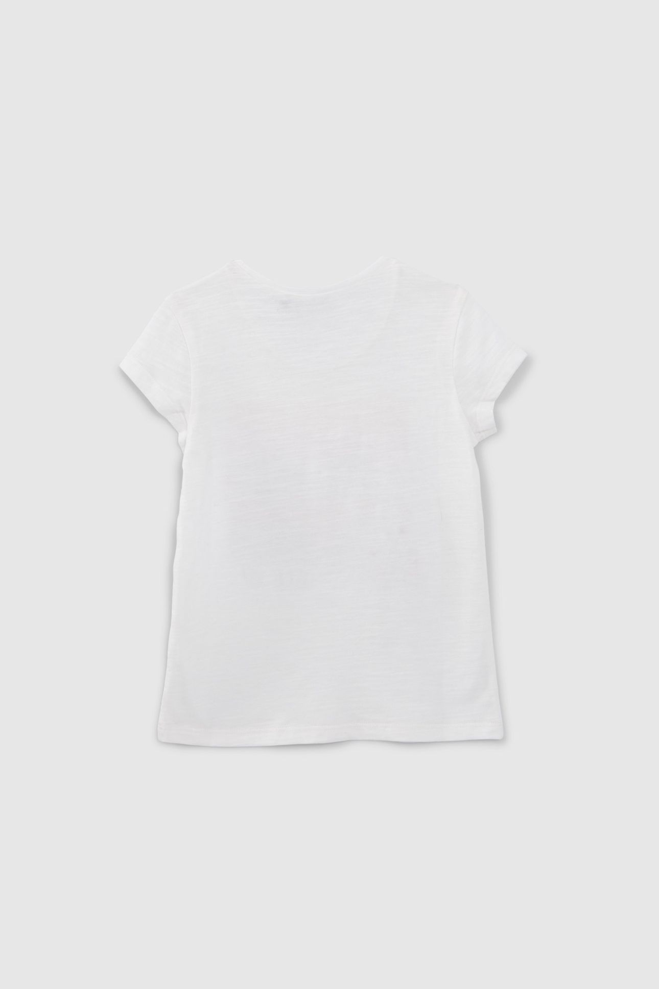 GIRLS' ECRU ORGANIC COTTON SUNSET T-SHIRT 2