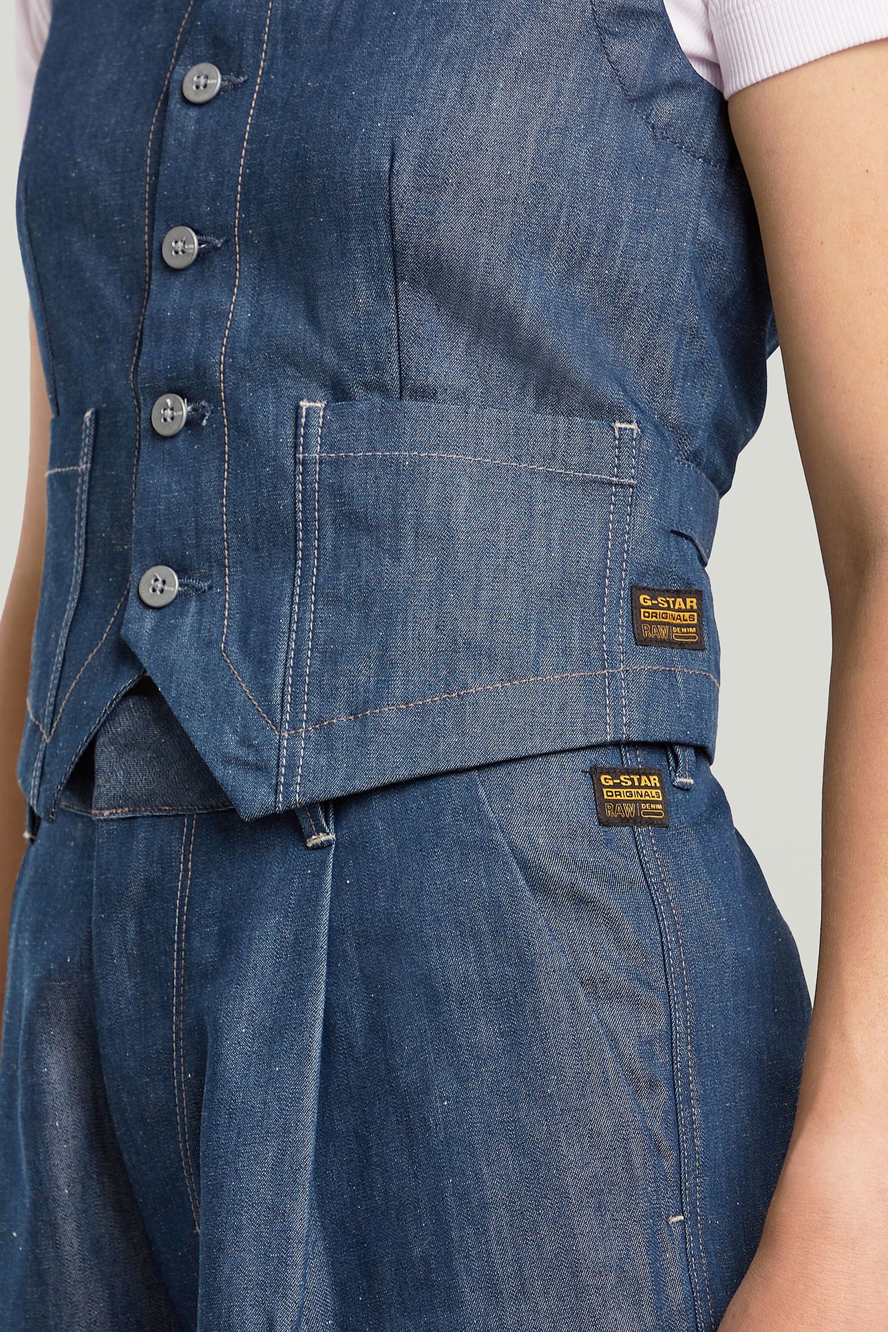 SUMMER VEST RAW DENIM 5