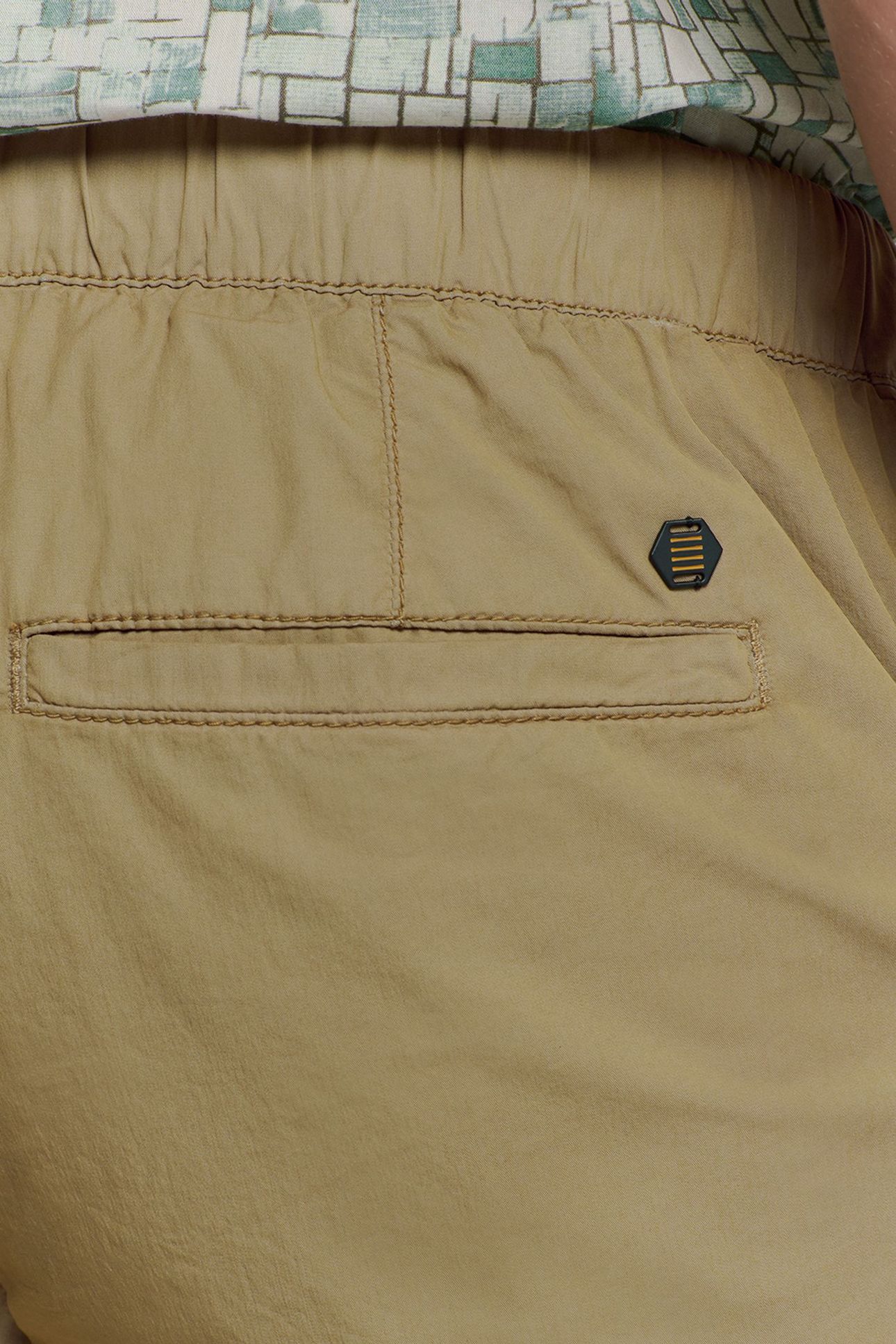SHORT CHINO GARMENT DYED LIGHT WEIGHT STRETCH KHAKI 8
