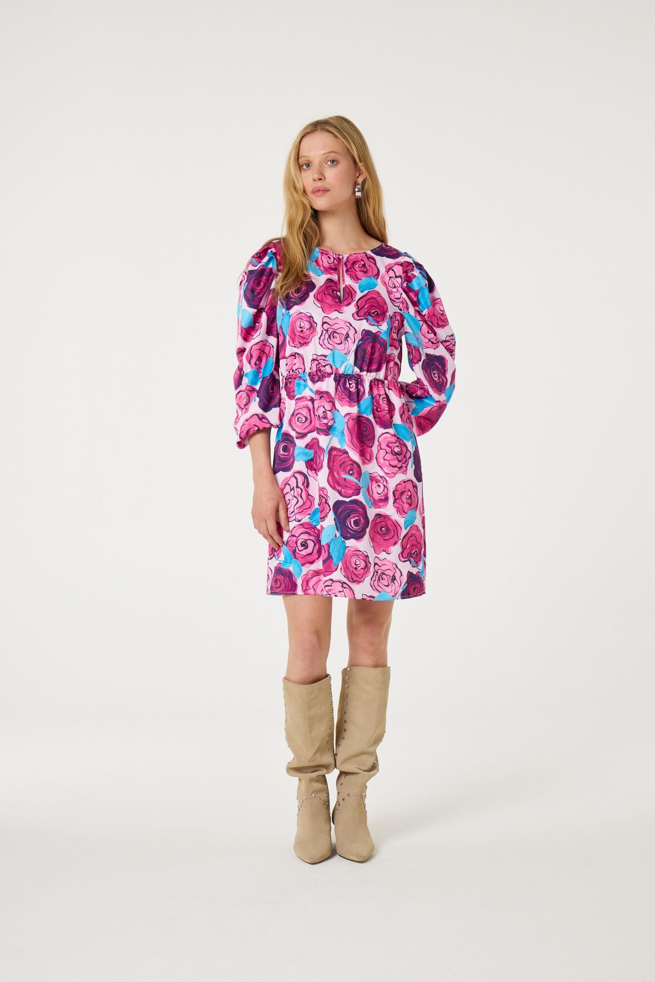 SARINA DRESS PINK DARLING/AZURE B 1