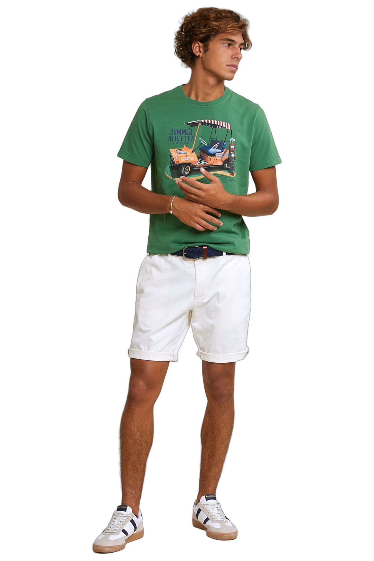 NORMAL FIT BASIC T-SHIRT SHORT SLEEVES BELIZE GREEN 2