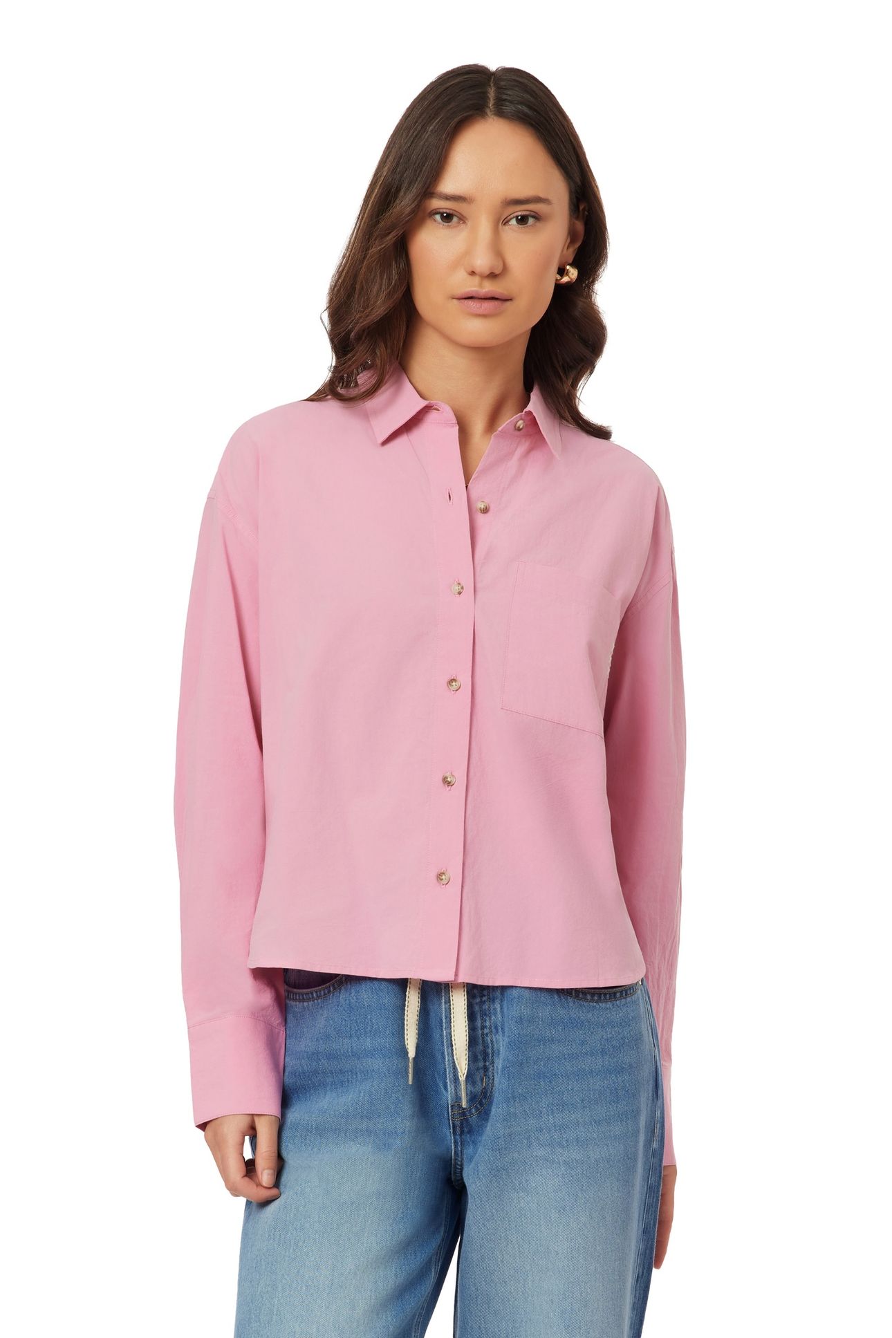CROPPED SHIRT CASHMERE ROSE 1