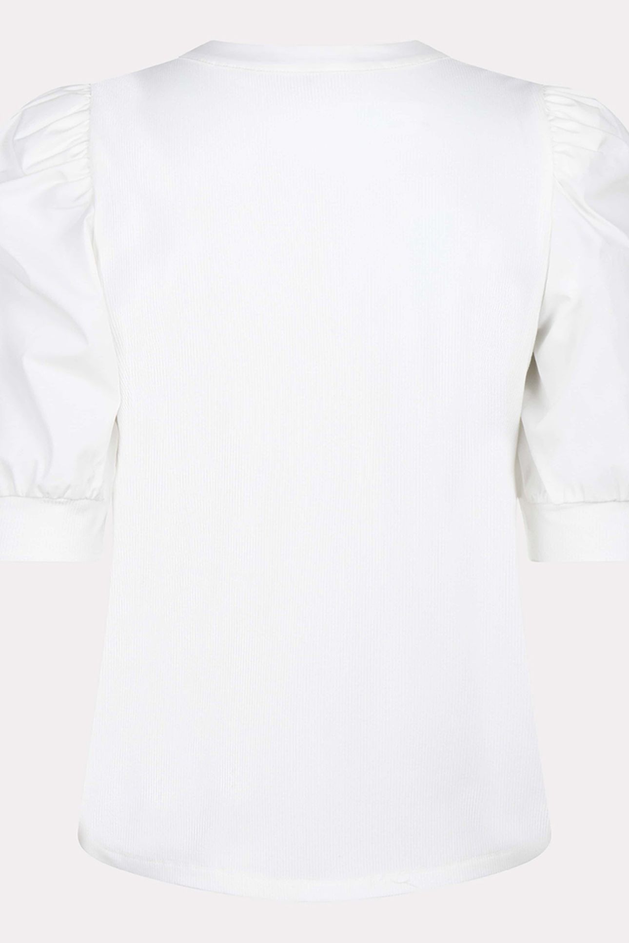 TOP WIDE RIB WOVEN SLEEVE OFF WHITE 7