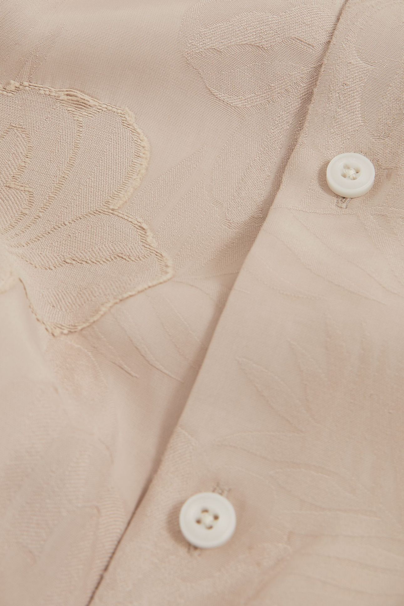 SS FLORAL JACQUARD SHIRT OATMEAL 6